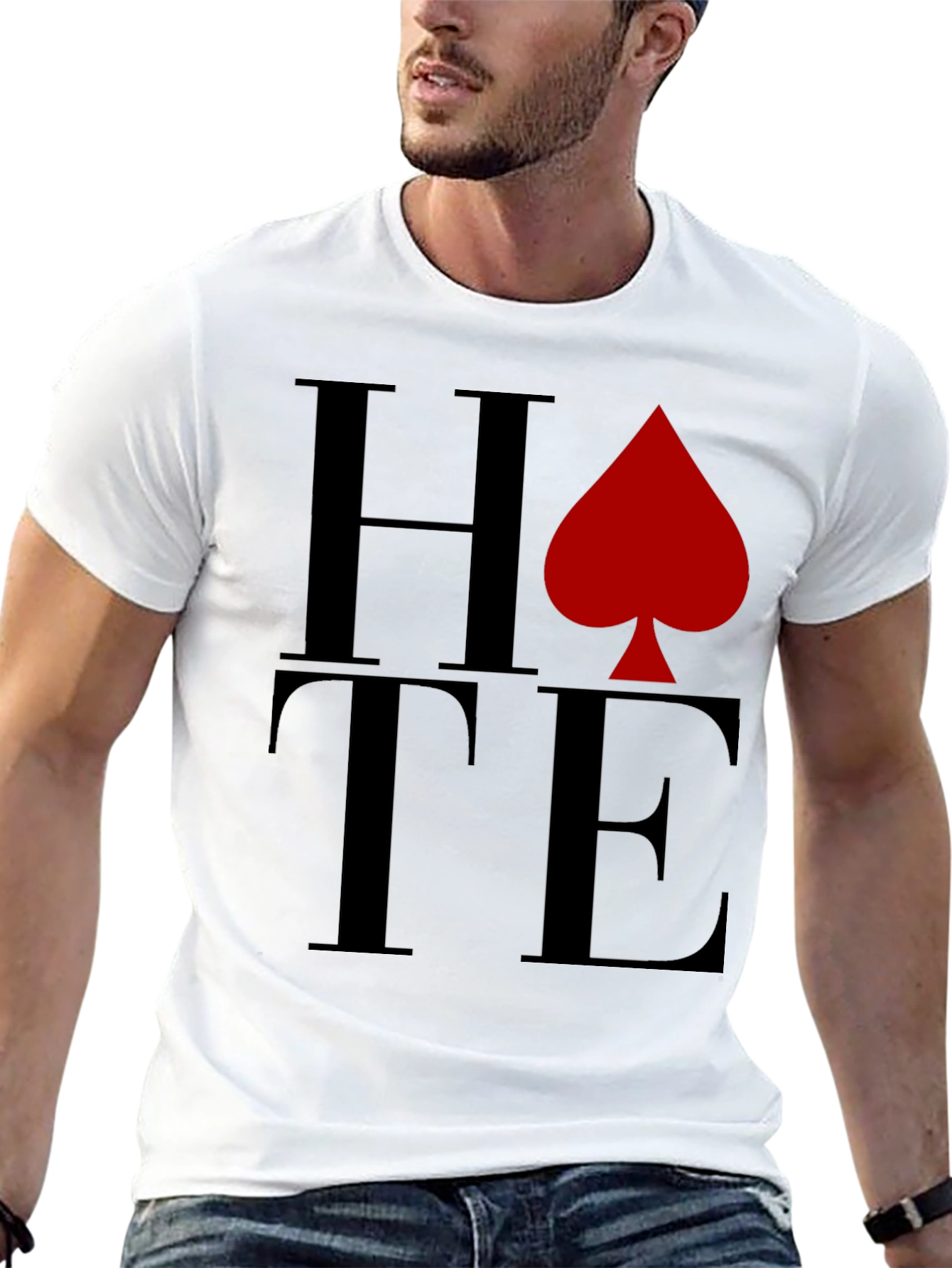 HATE Spade Graphic T-Shirt