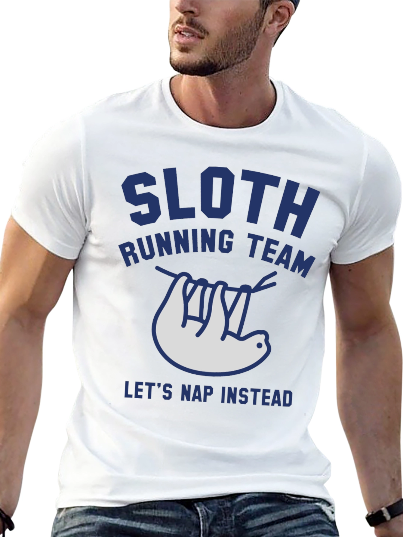 Sloth Running Team Tee - Lets Nap Instead