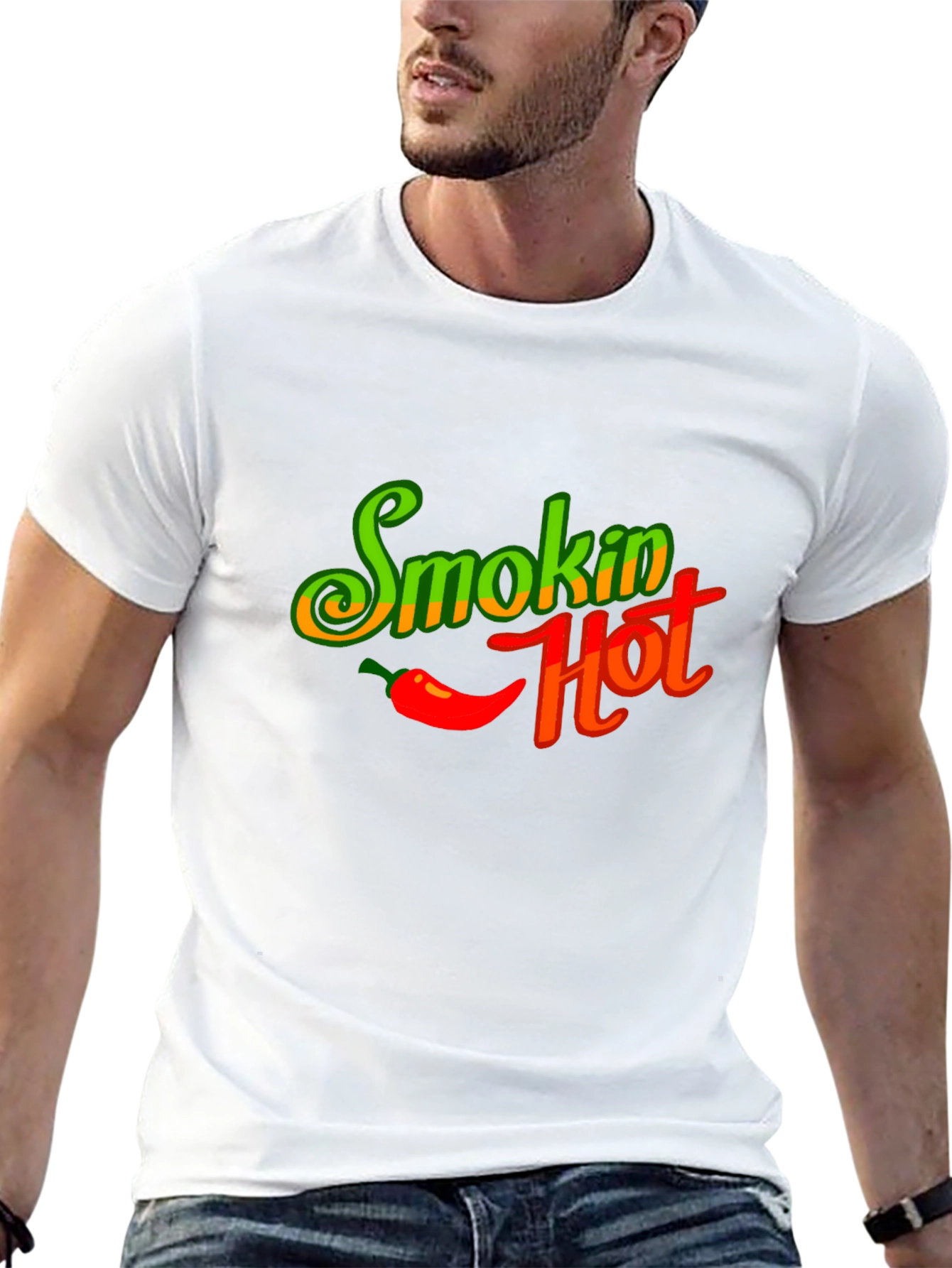 Smokin Hot Graphic T-Shirt - Spicy Chili Design