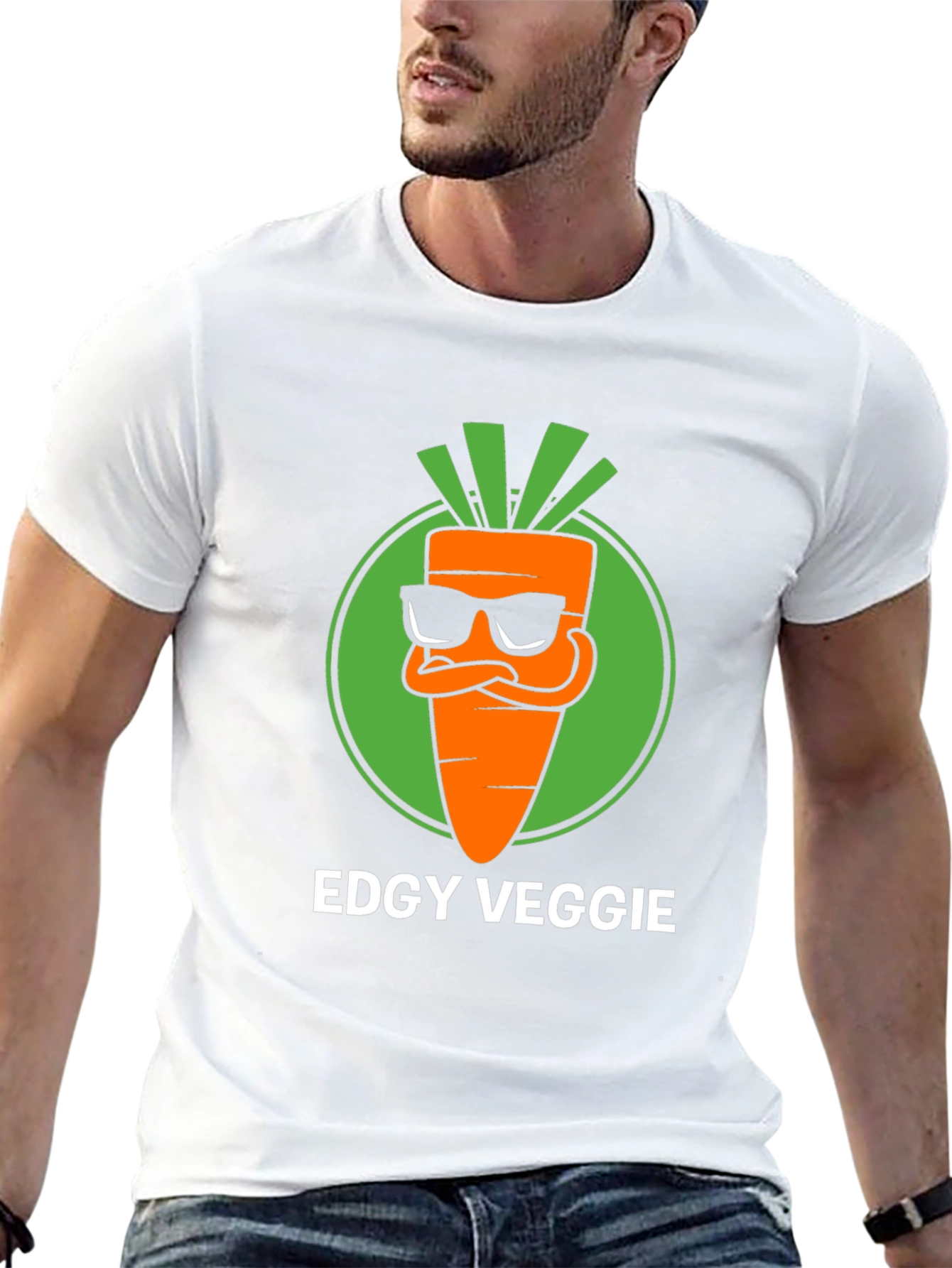 Edgy Veggie T-Shirt - Cool Carrot Graphic Tee