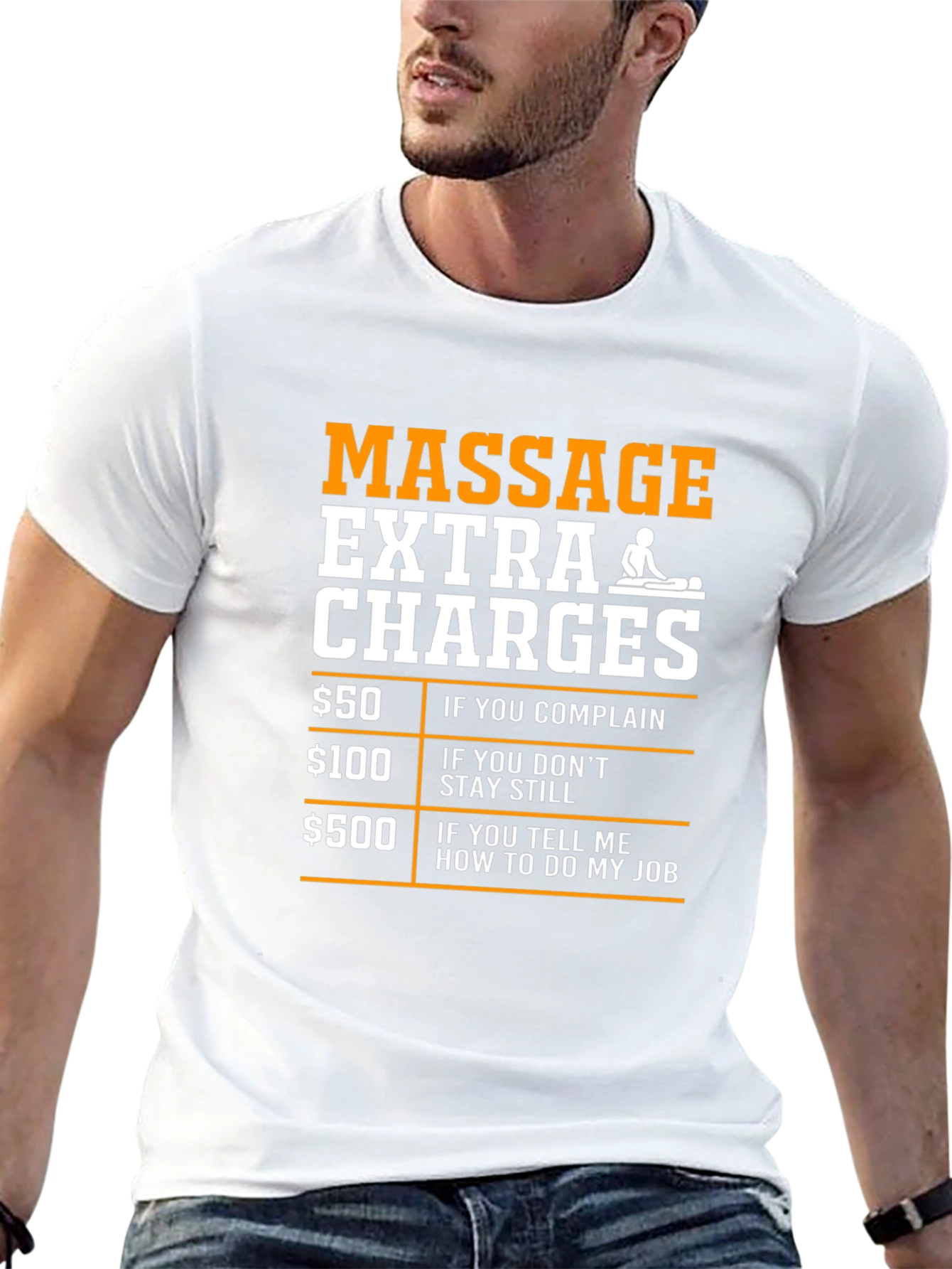 Massage Extra Charges Funny T-Shirt