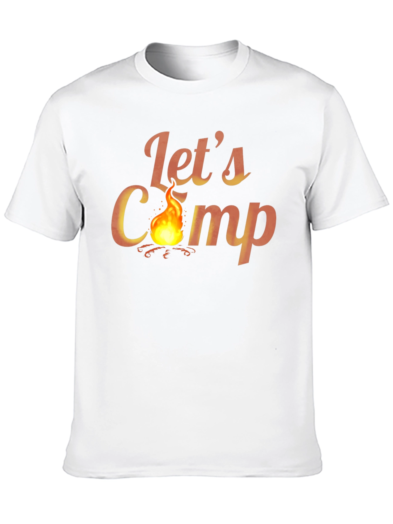 Lets Campfire Graphic Tee - Comfortable Camping Shirt