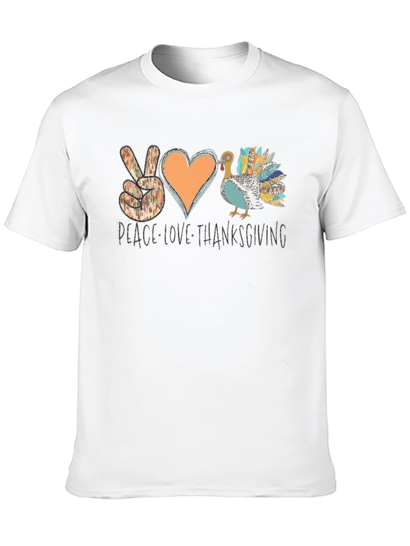 Peace Love Thanksgiving Graphic Tee