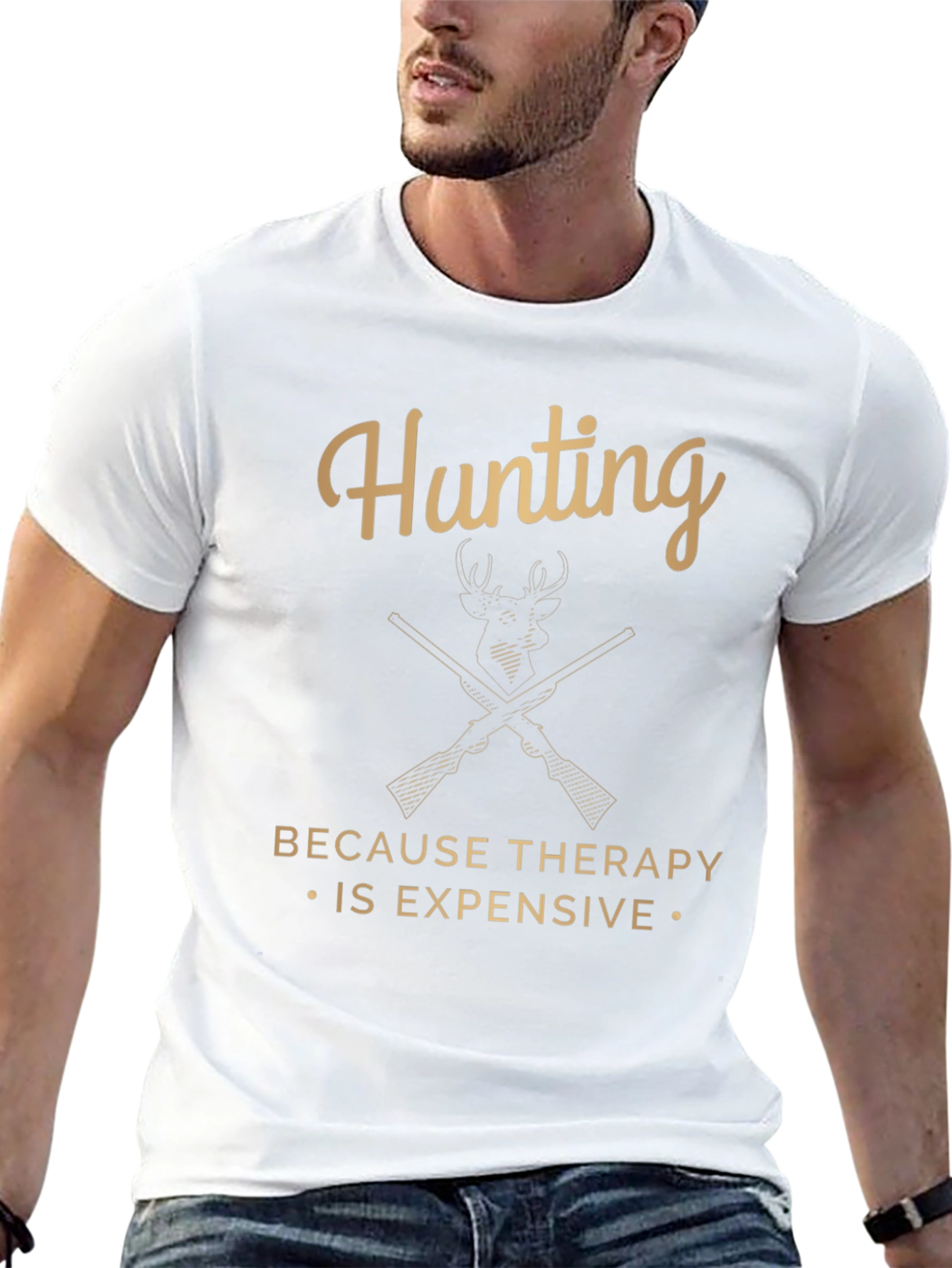 Hunting Therapy Funny Graphic Tee