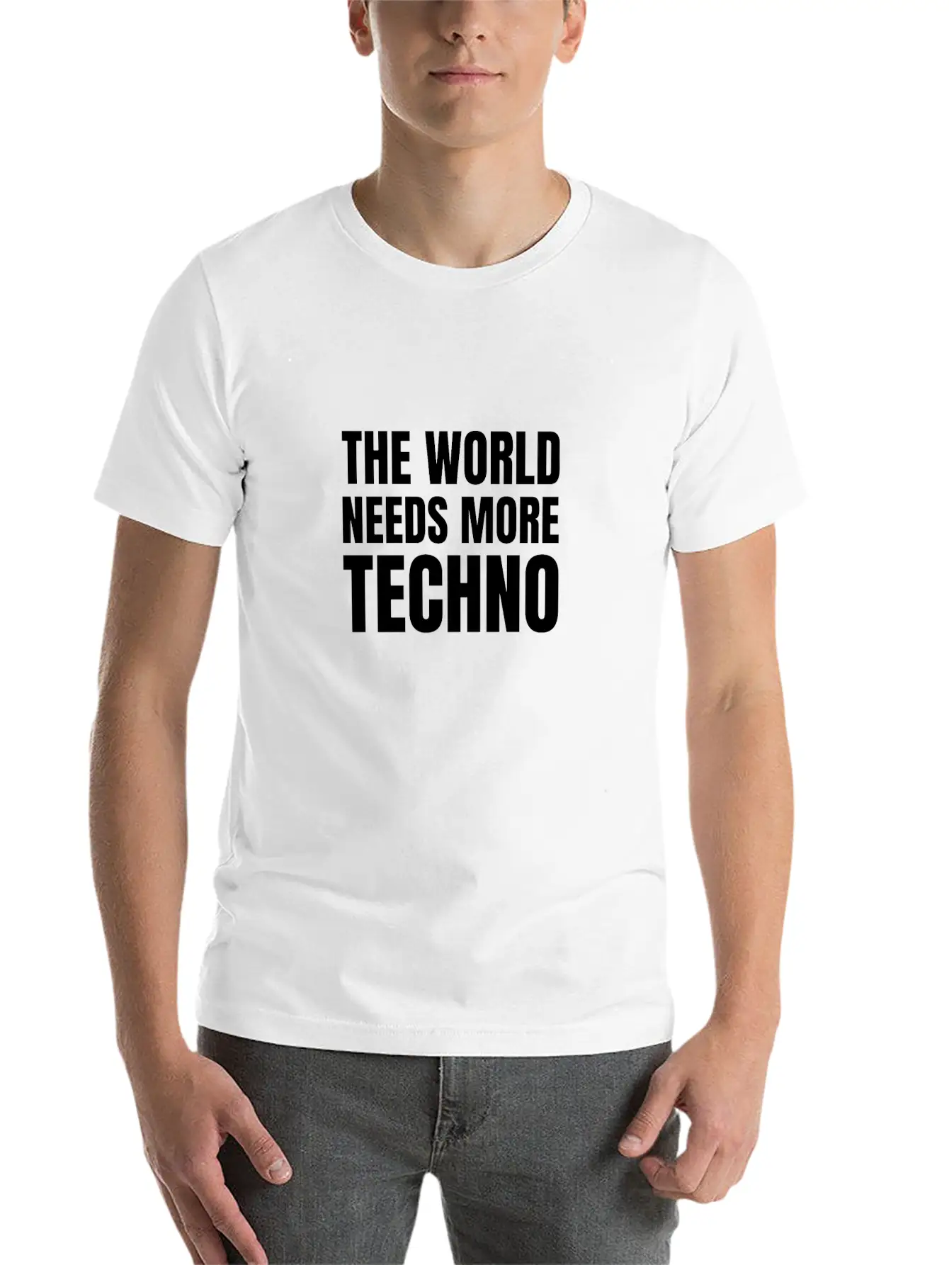 Techno | The World Needs More Techno Unisex Casual T-Shirt – Clean Design For Daily Comfort