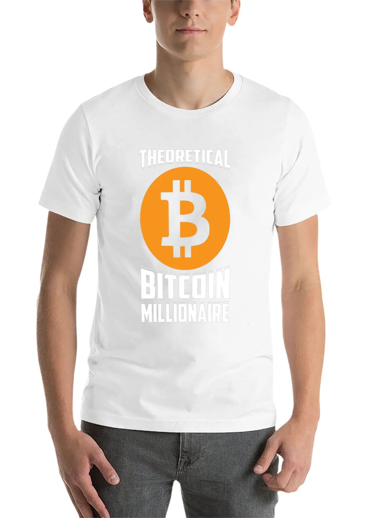 Theorital Bitcoin Millionaire Crypto Blockchain Unisex Casual T-Shirt – Clean Design For Daily Comfort