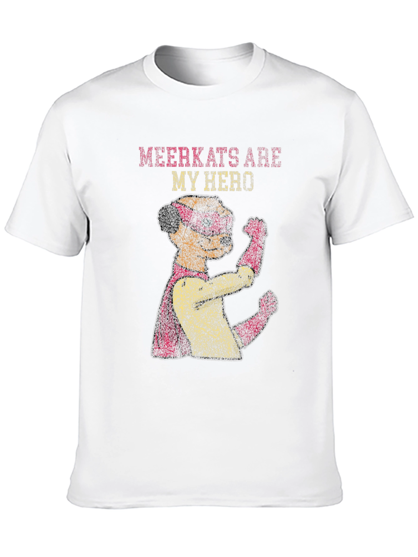 Meerkat Hero Graphic T-Shirt - Funny Animal Tee