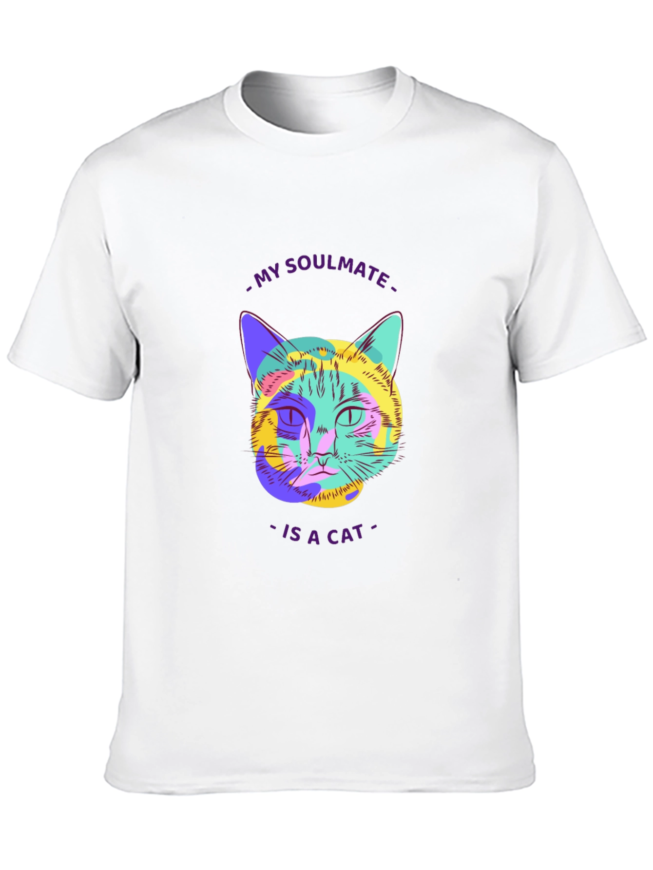 Soulmate Cat Graphic Tee - Stylish Unisex T-Shirt