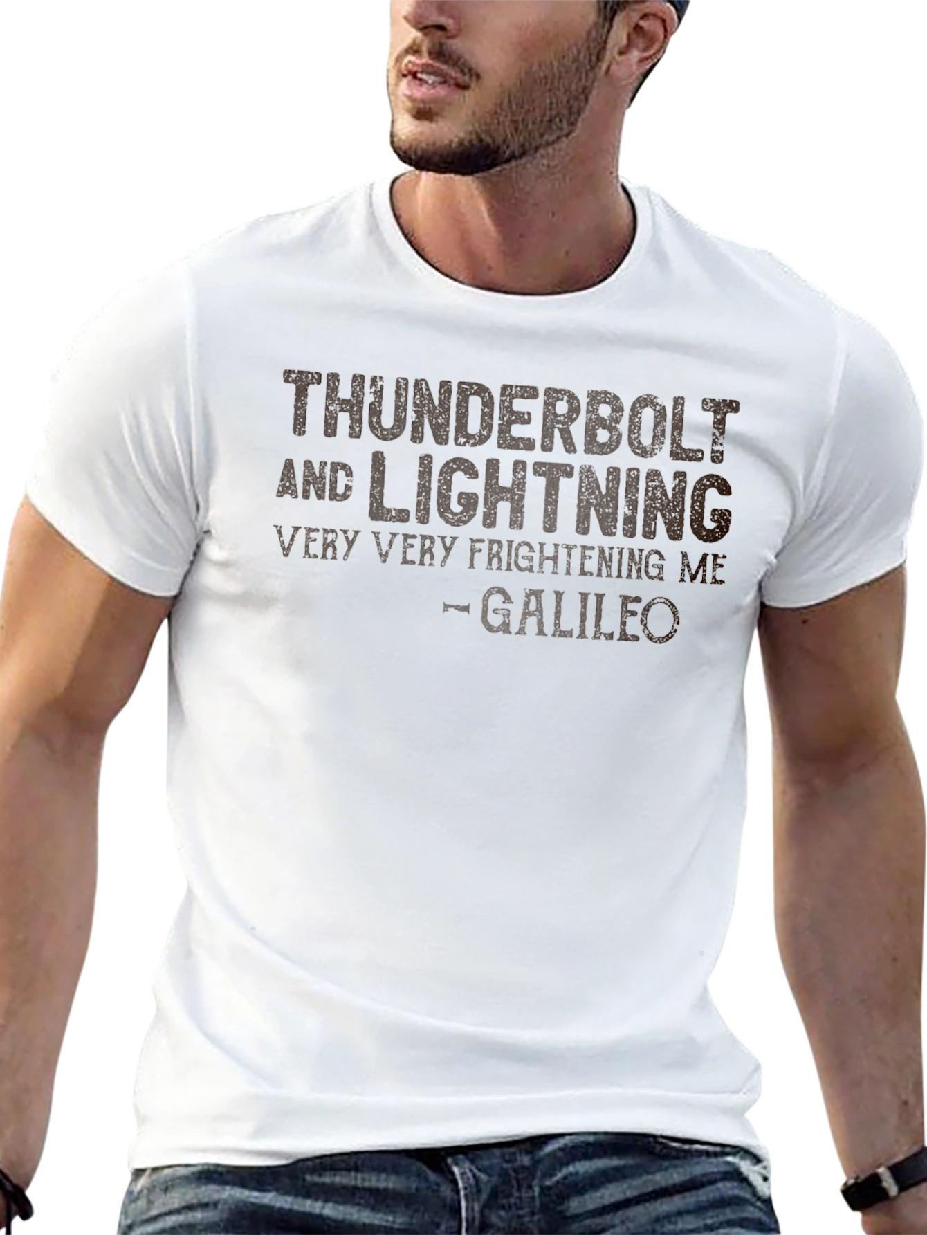 Thunderbolt & Lightning Tee - Galileo Quote