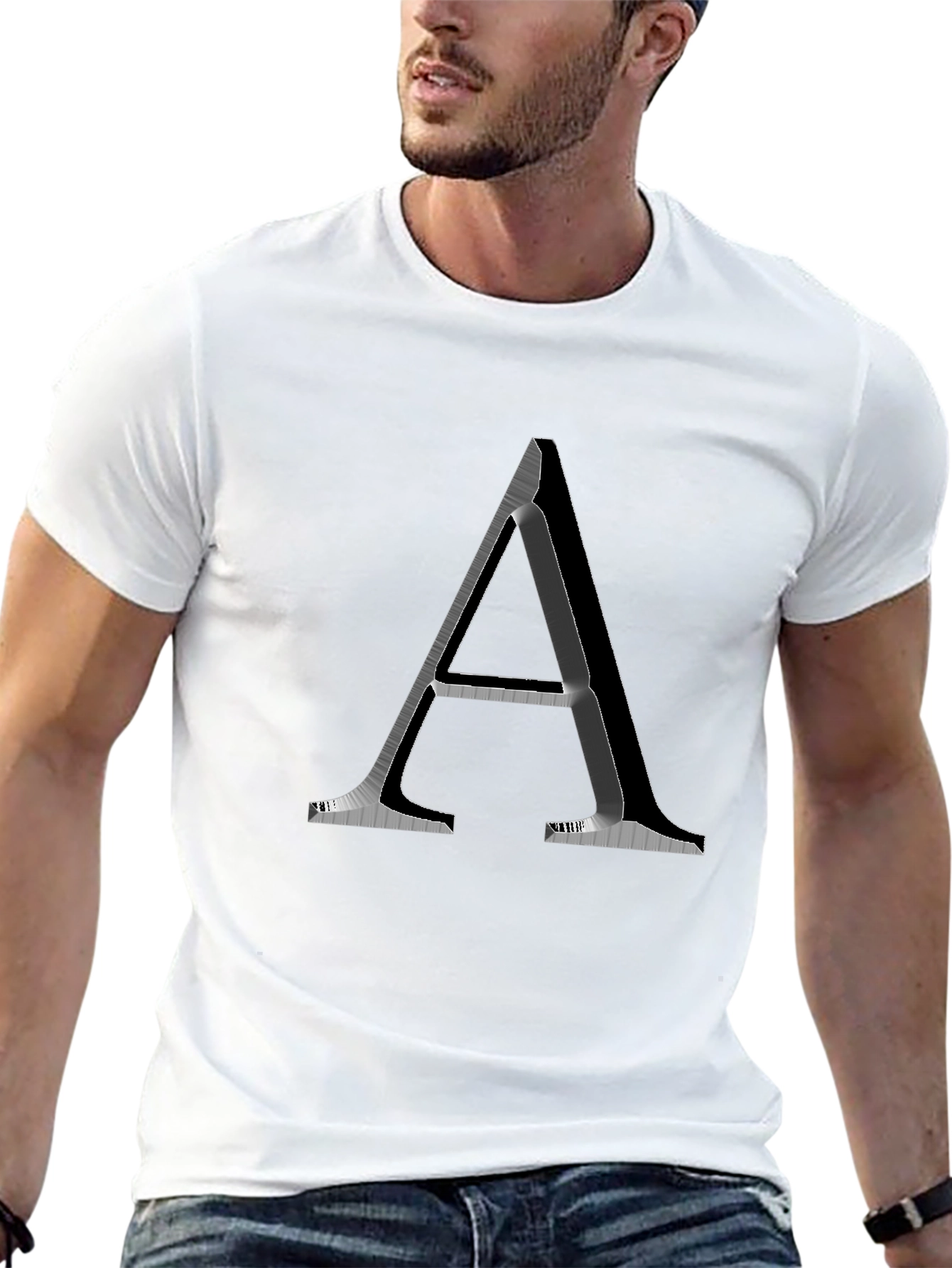 Letter A Graphic T-Shirt - Modern Design