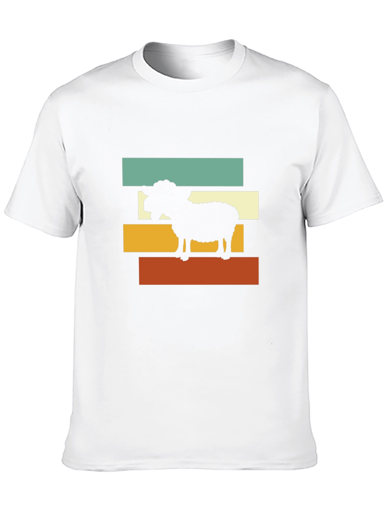 Retro Sheep Graphic Tee - Farm Animal Lover Shirt
