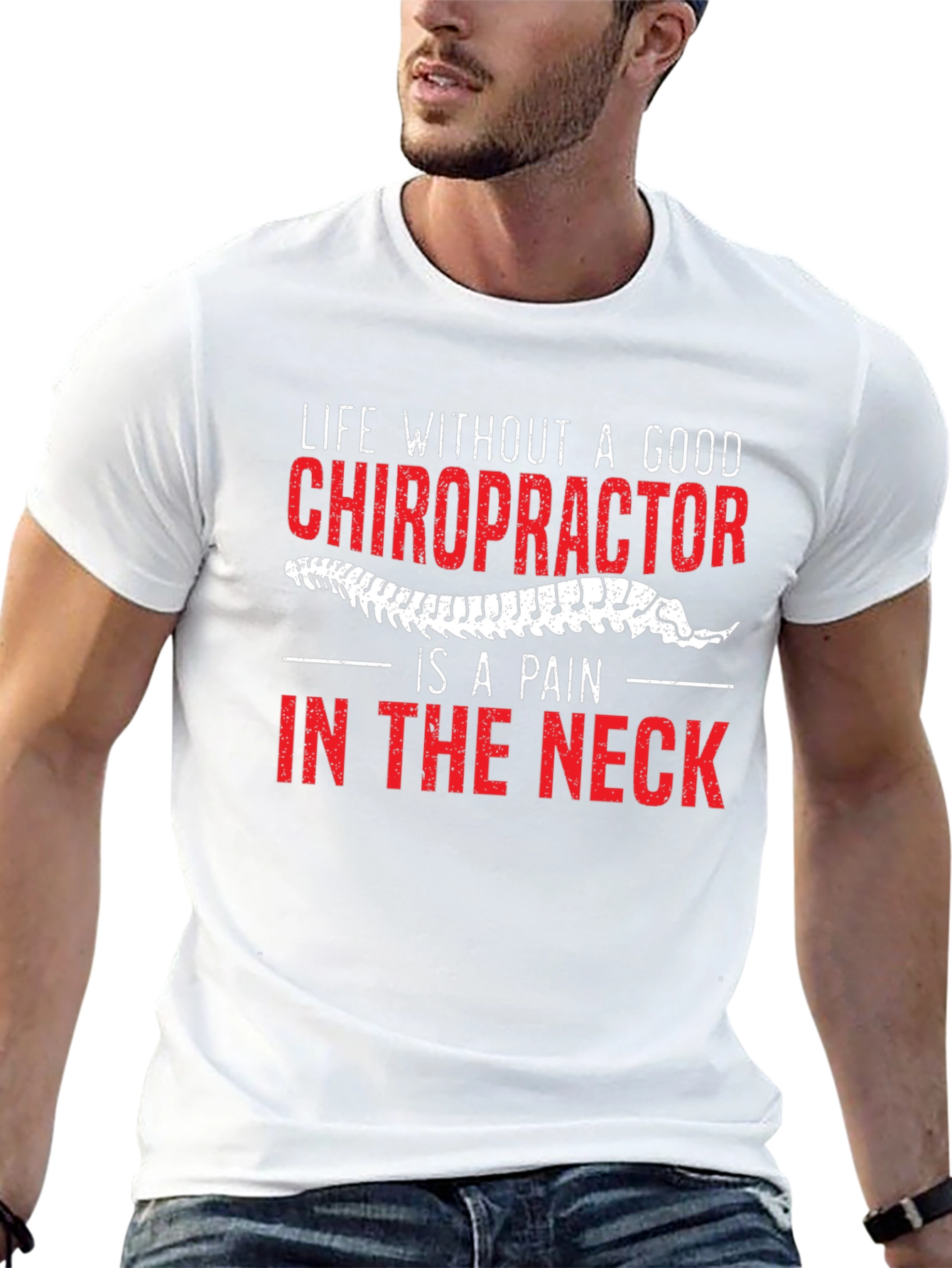 Chiropractor Pain in the Neck Graphic Tee