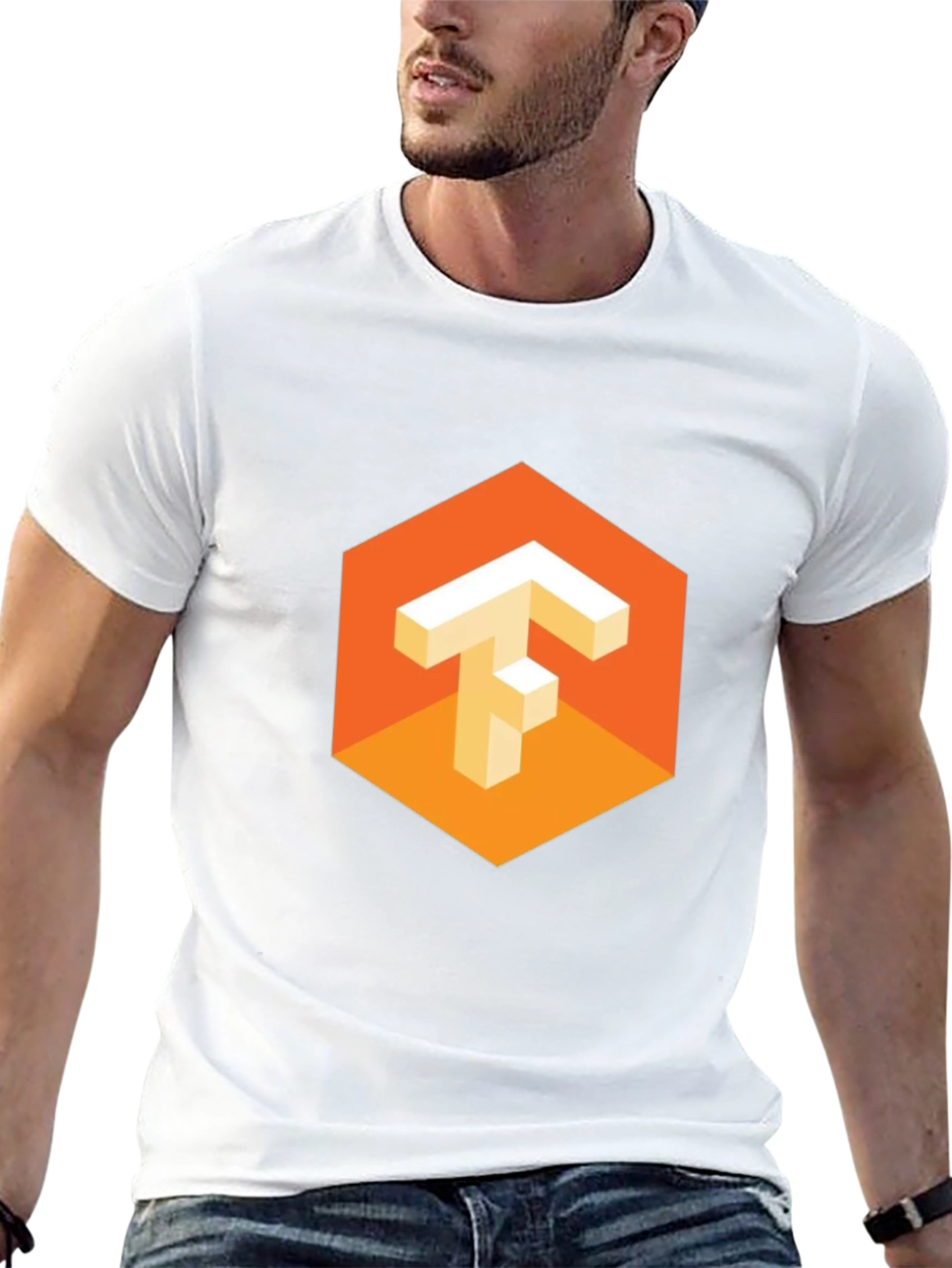 TensorFlow Logo Black T-Shirt