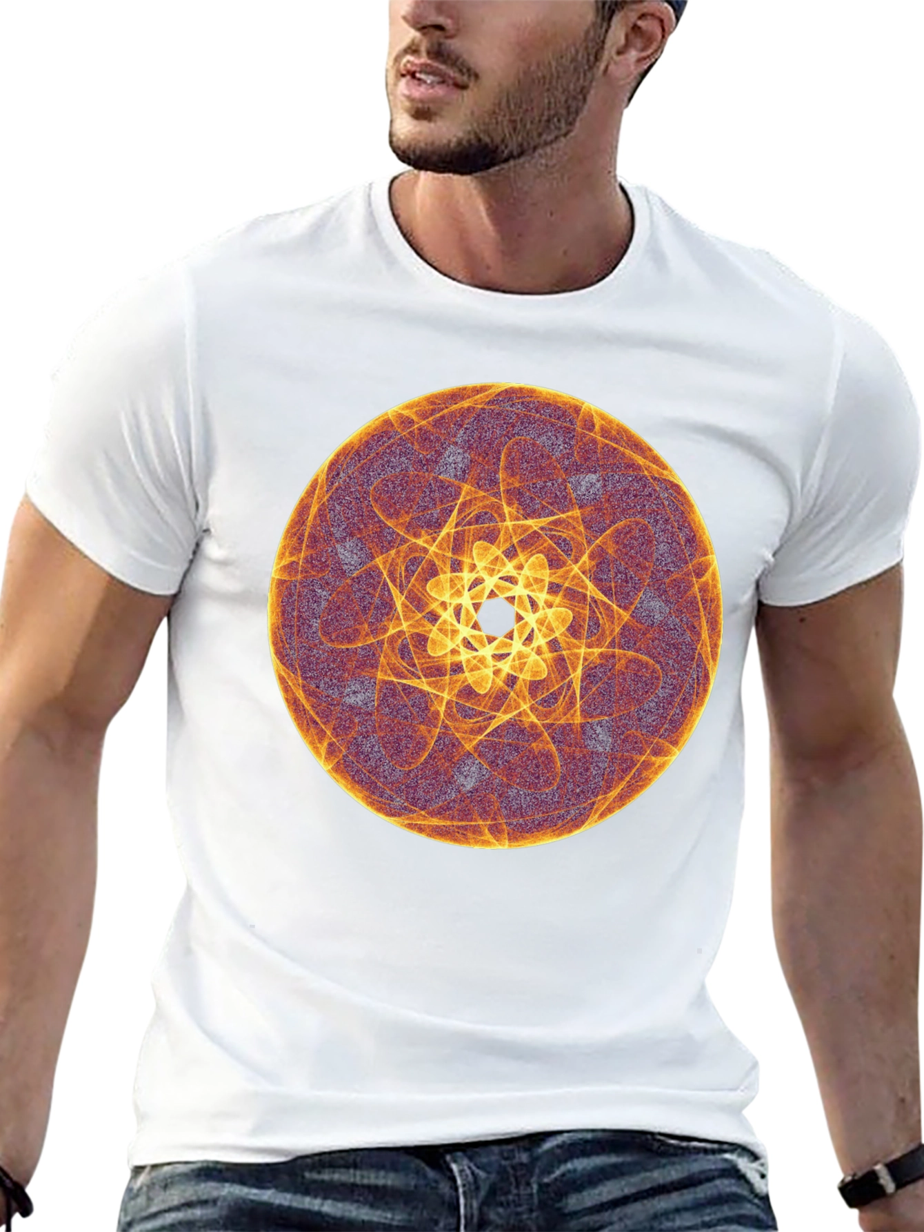 Abstract Geometric Circle Graphic Tee