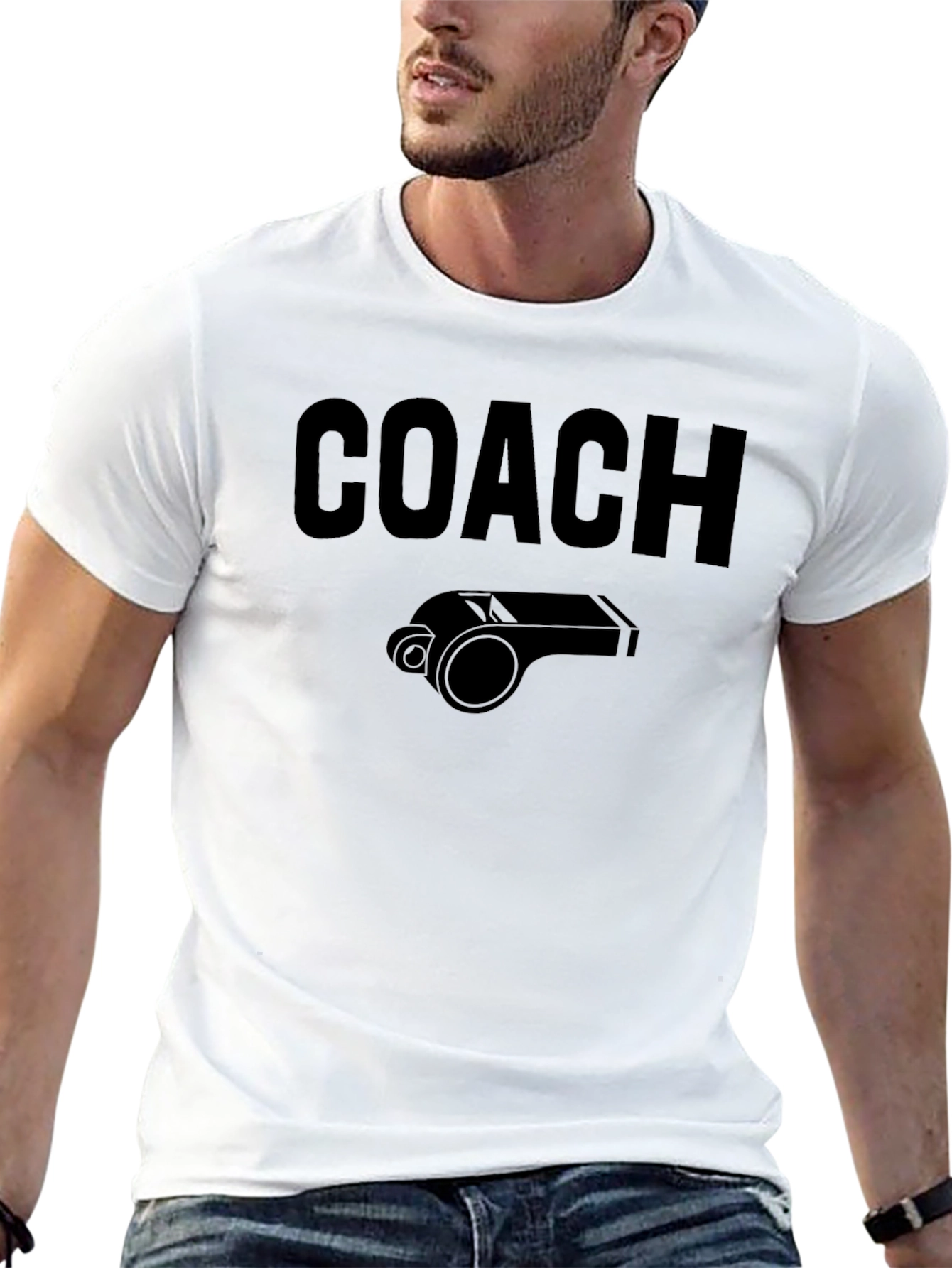 Coach Whistle Graphic T-Shirt