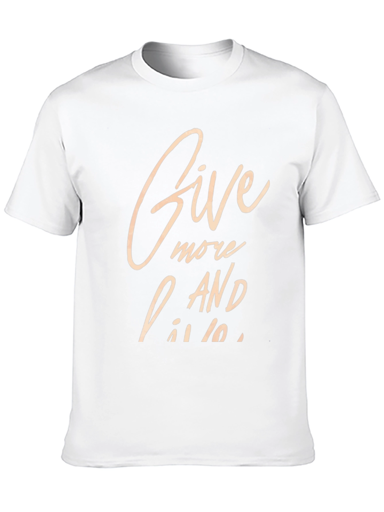 Give More and Live Black Graphic Tee