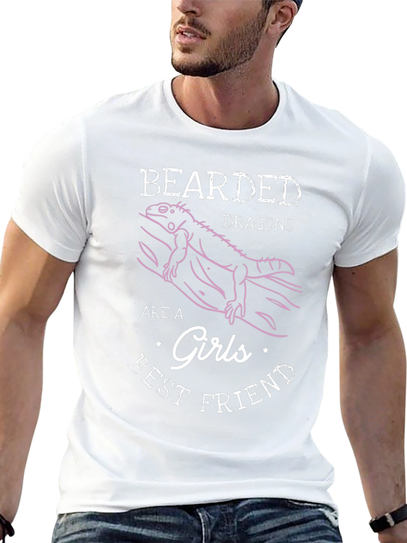 Bearded Dragon Girls Best Friend Graphic T-Shirt