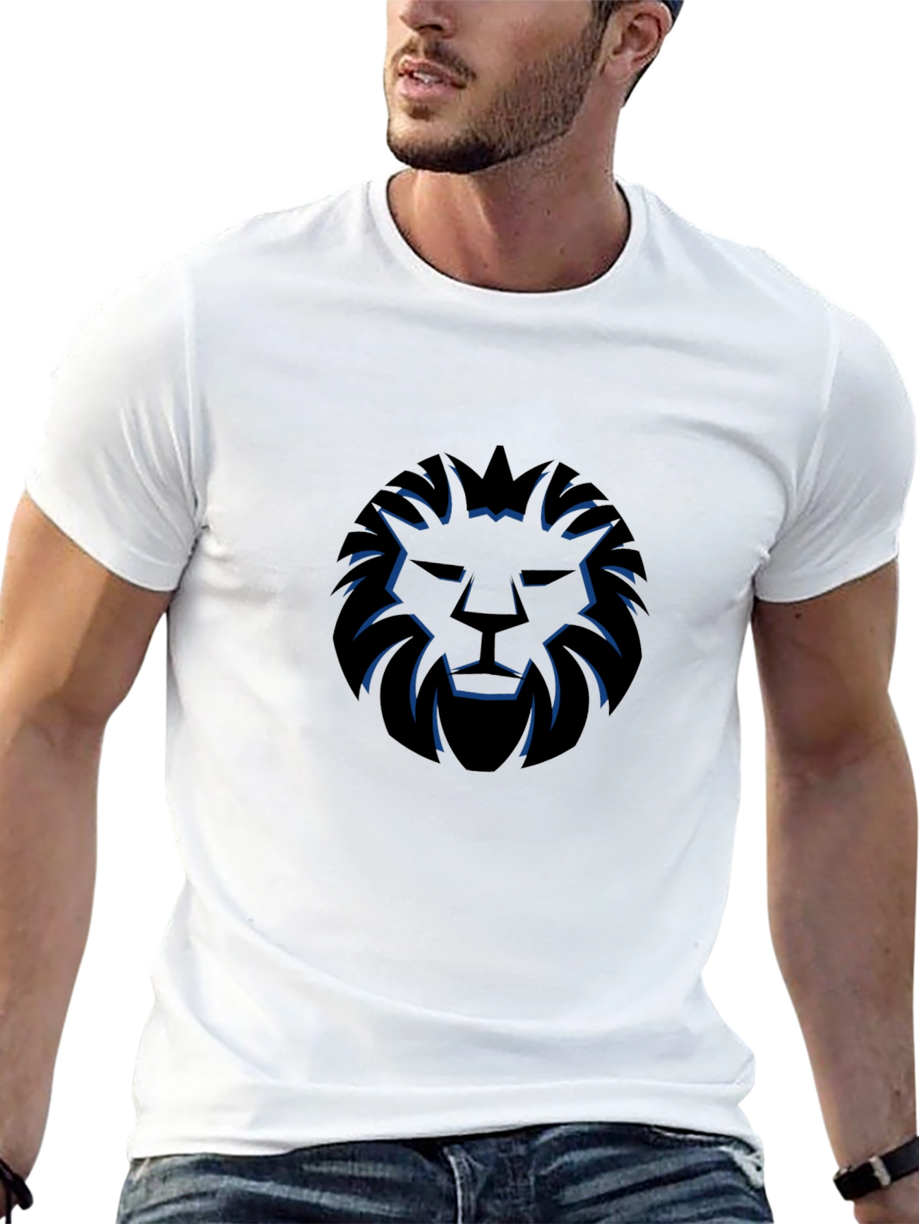 Lion Emblem Black T-Shirt