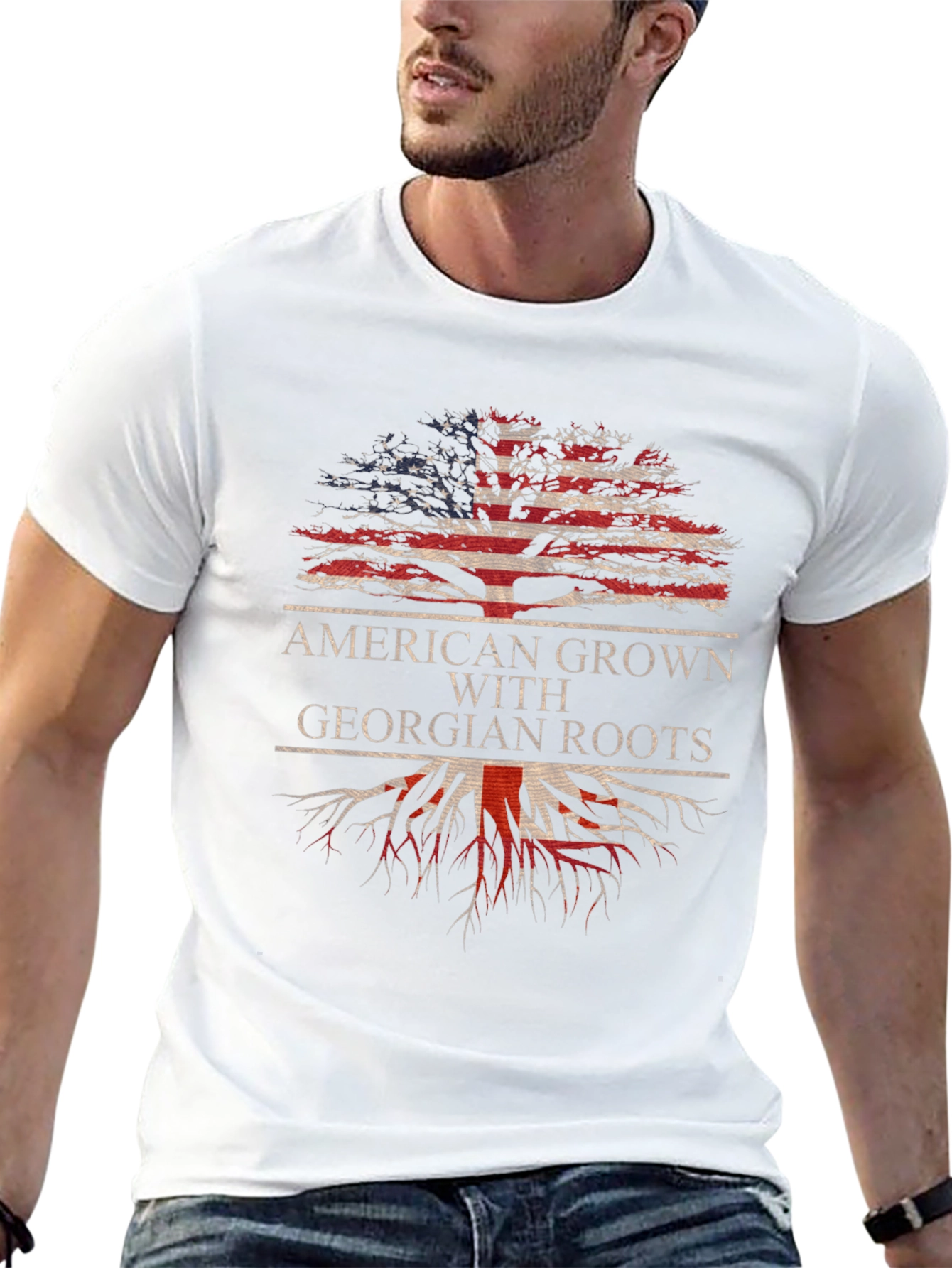 American Grown with Georgian Roots T-Shirt