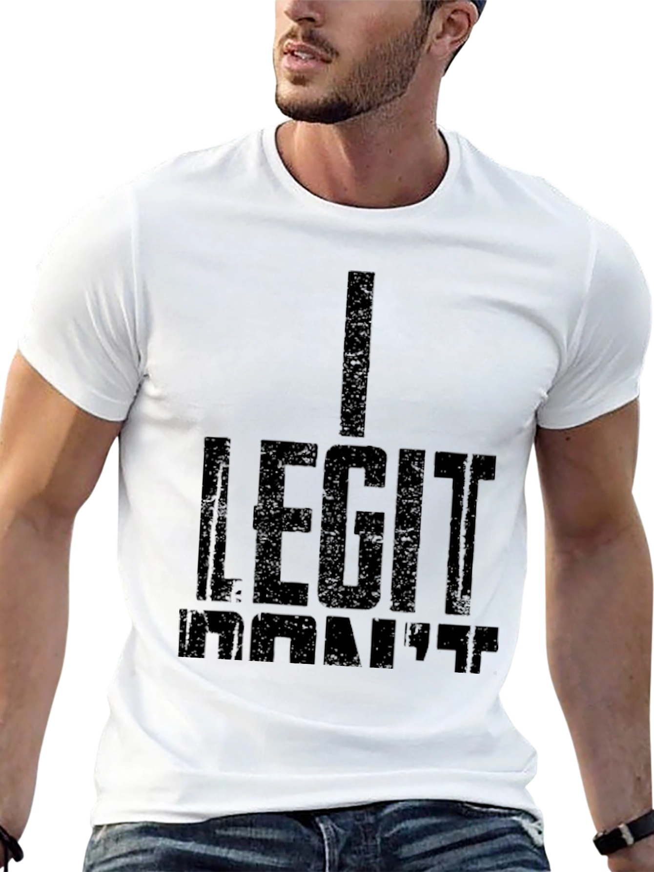 I Legit Dont Care Black T-Shirt