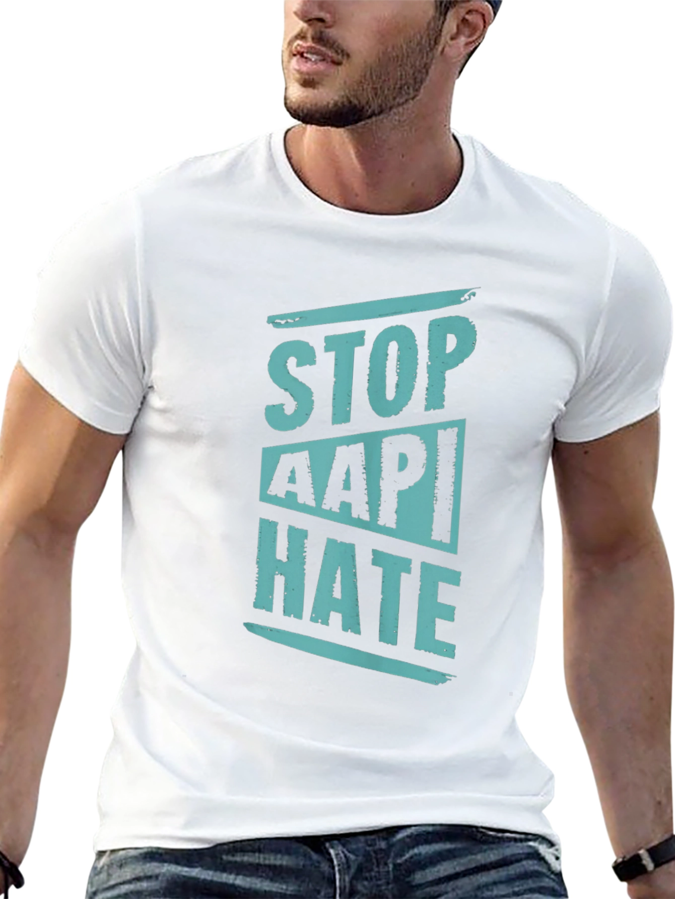 Stop AAPI Hate Graphic Tee - Black