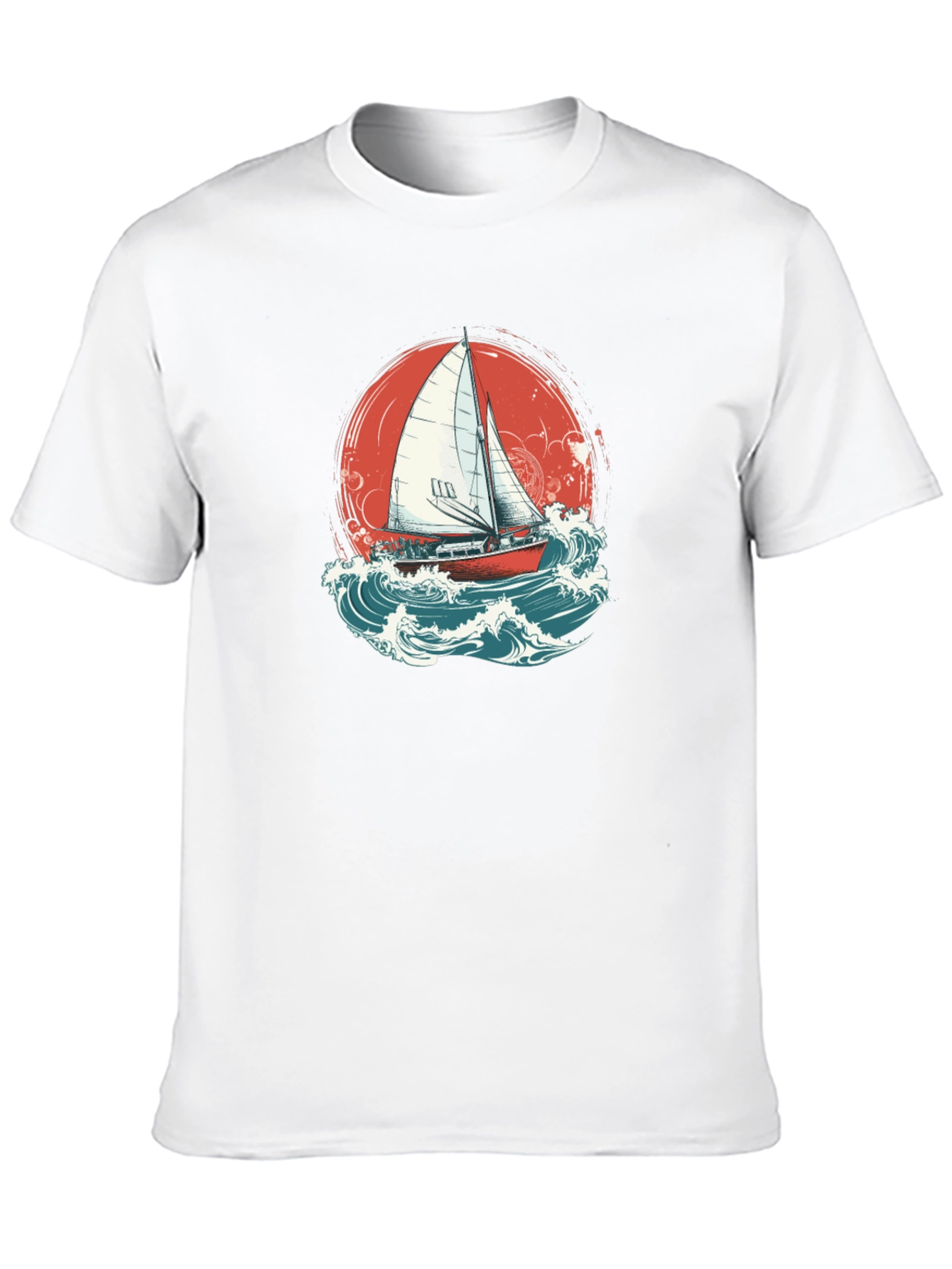 Sailboat Graphic Tee - Black
