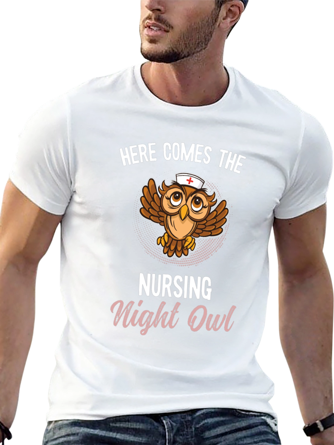 Nursing Night Owl T-Shirt - Funny Nurse Tee