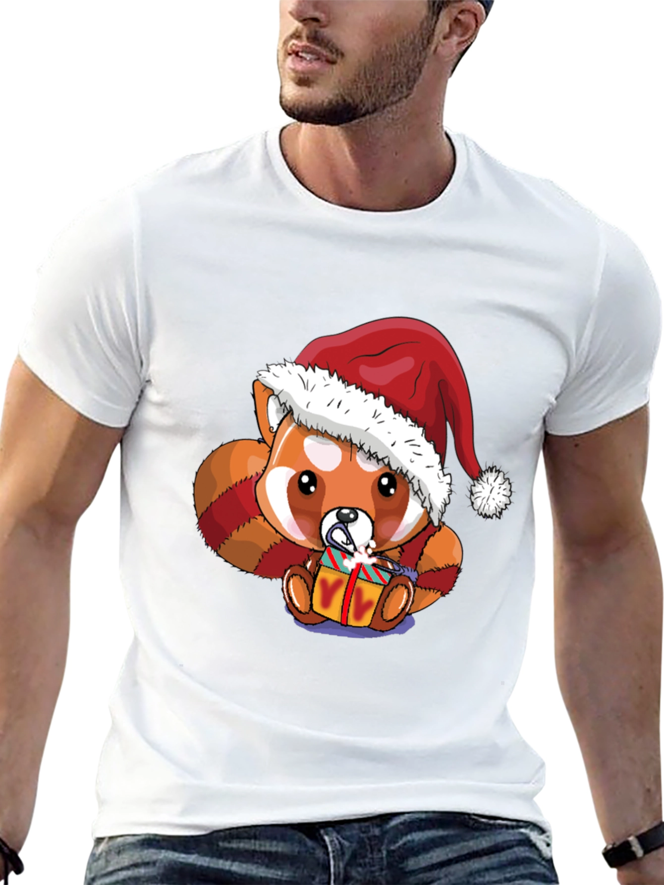 Christmas Red Panda T-Shirt Cute Holiday Gift