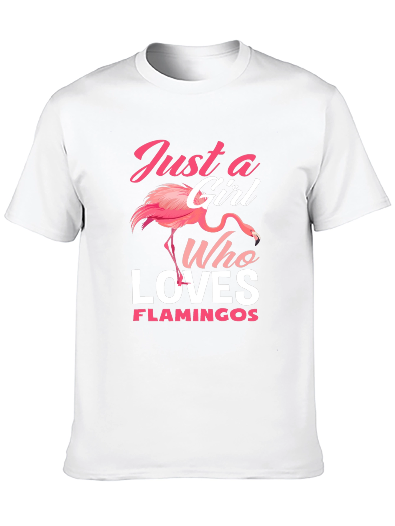Just A Girl Who Loves Flamingos T-Shirt