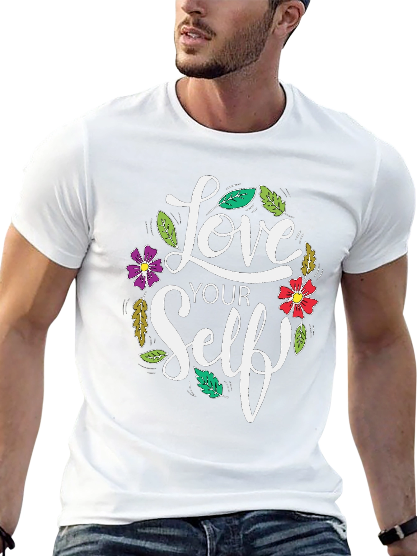 Love Yourself Graphic Print Tee