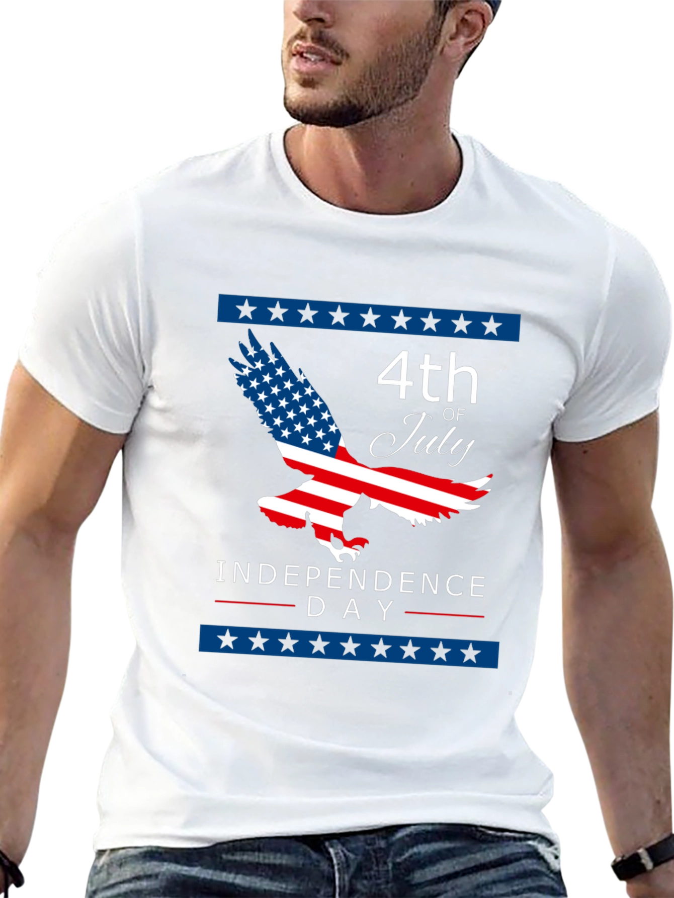 4th of July Eagle Independence Day Graphic Tee