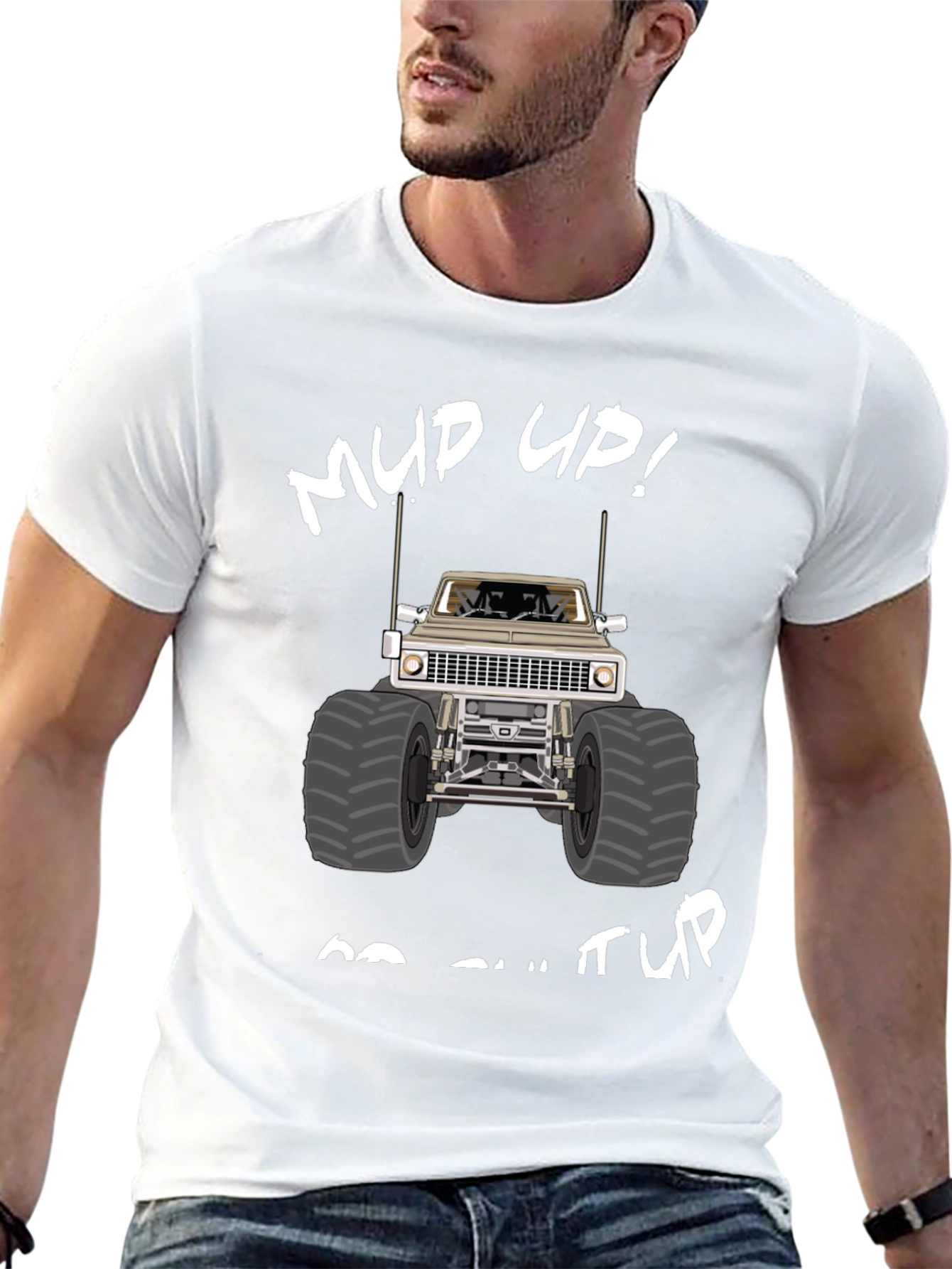 Mud Up! Monster Truck Graphic T-Shirt
