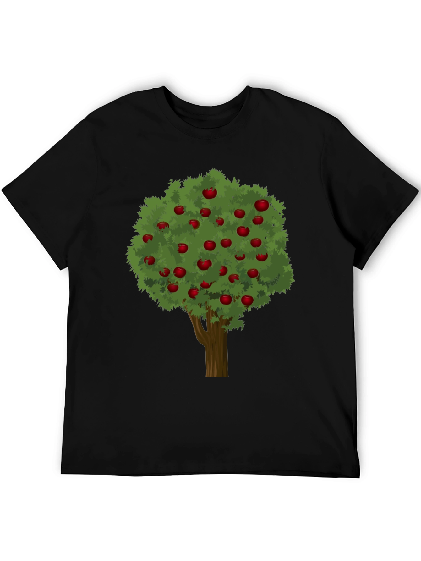 Apple Tree Graphic Tee - Unisex Black T-Shirt