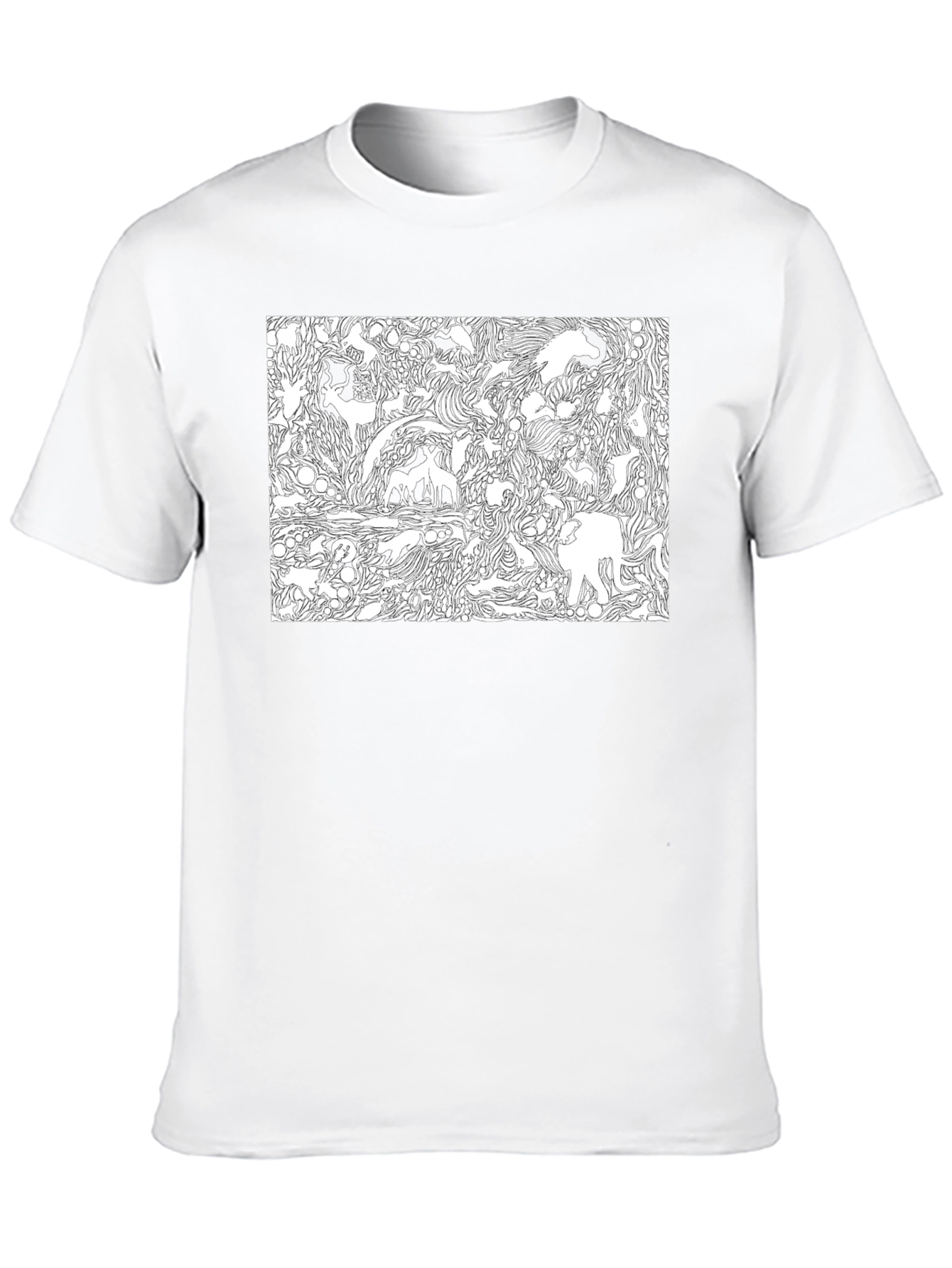 Abstract Animals Graphic T-Shirt