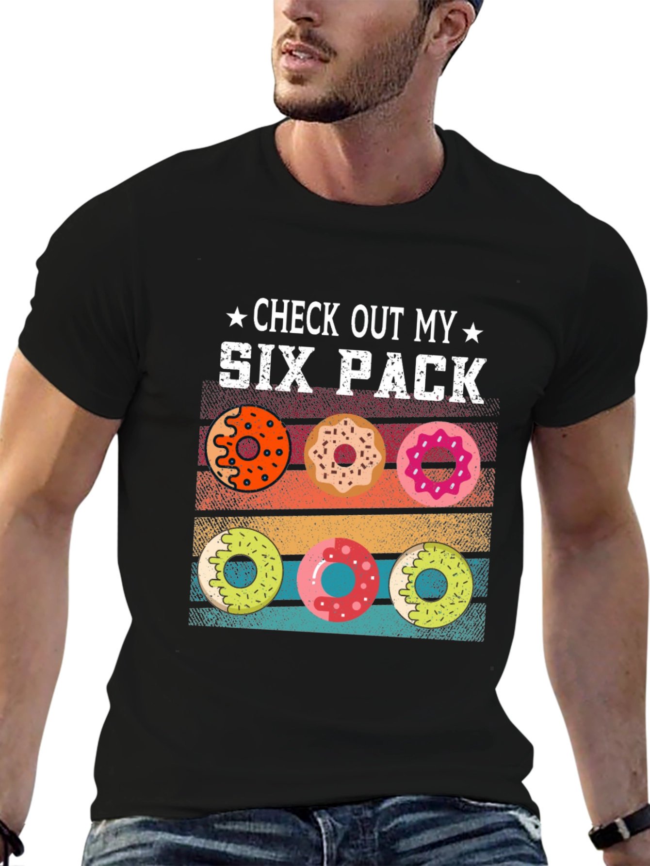 Check Out My Six Pack Donuts Graphic T-Shirt