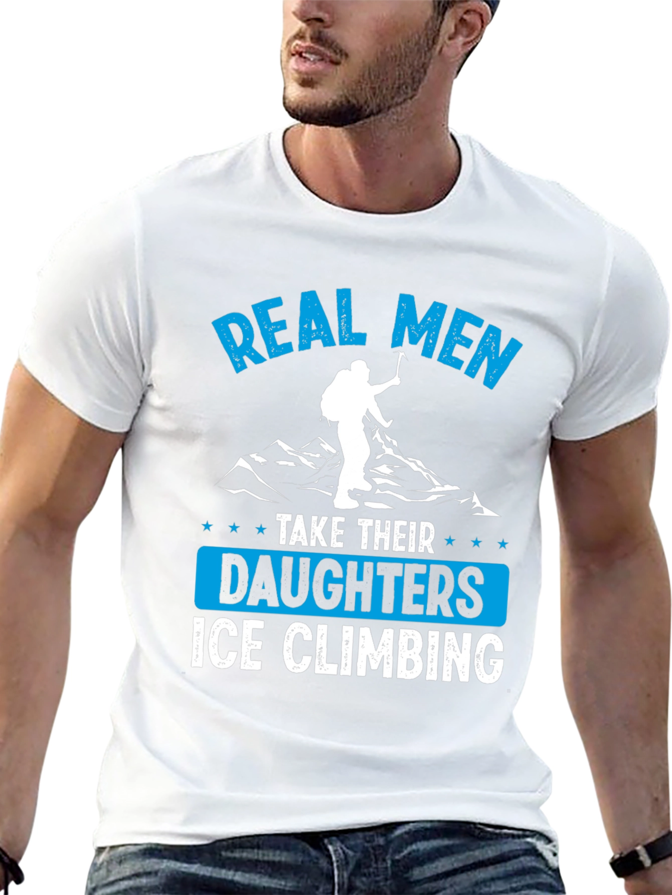 Real Men Ice Climbing T-Shirt