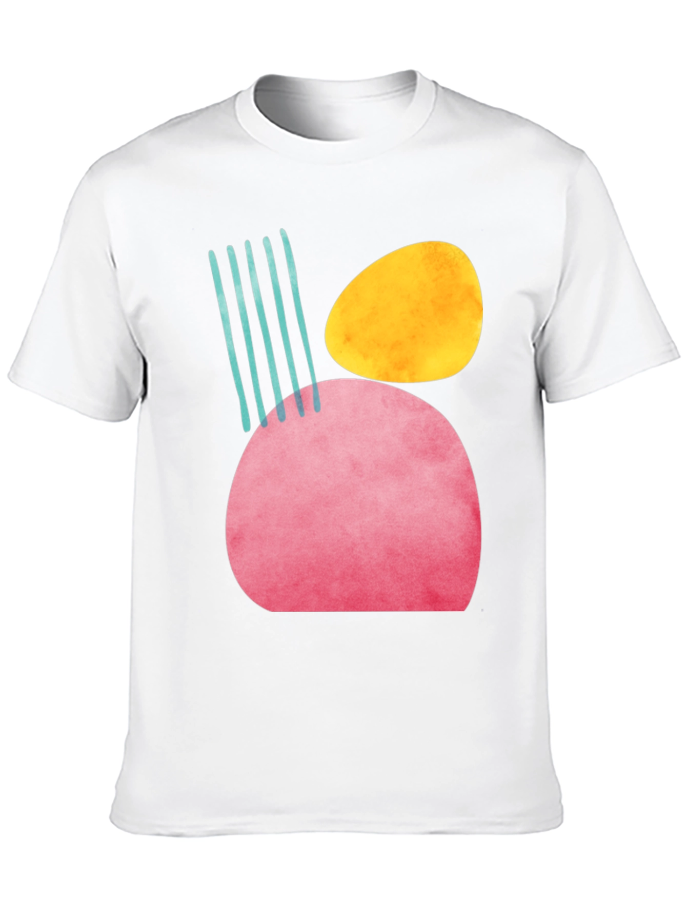 Abstract Shapes Graphic T-Shirt - Modern Art Tee