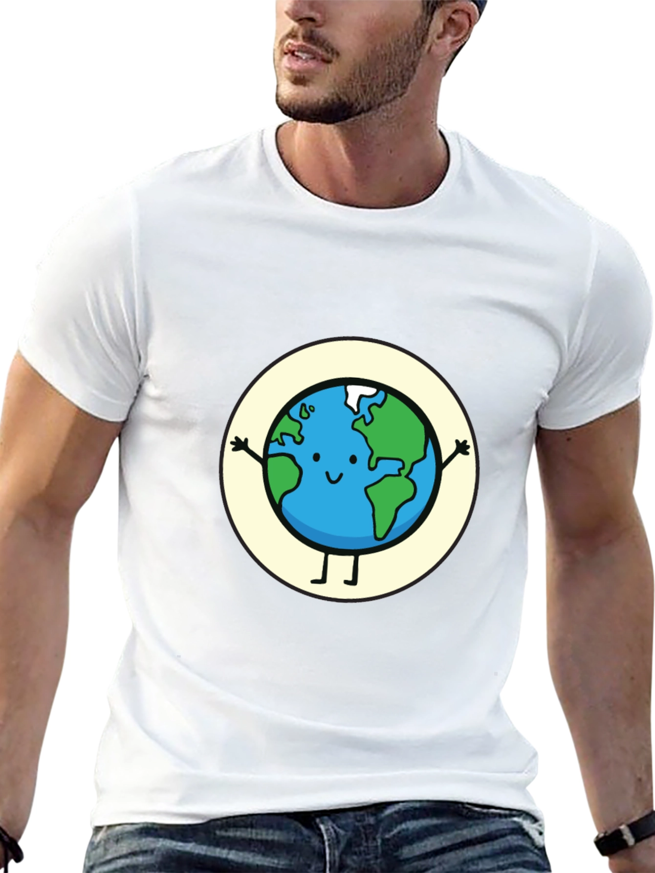 Earth Graphic Tee - Cute Planet T-Shirt
