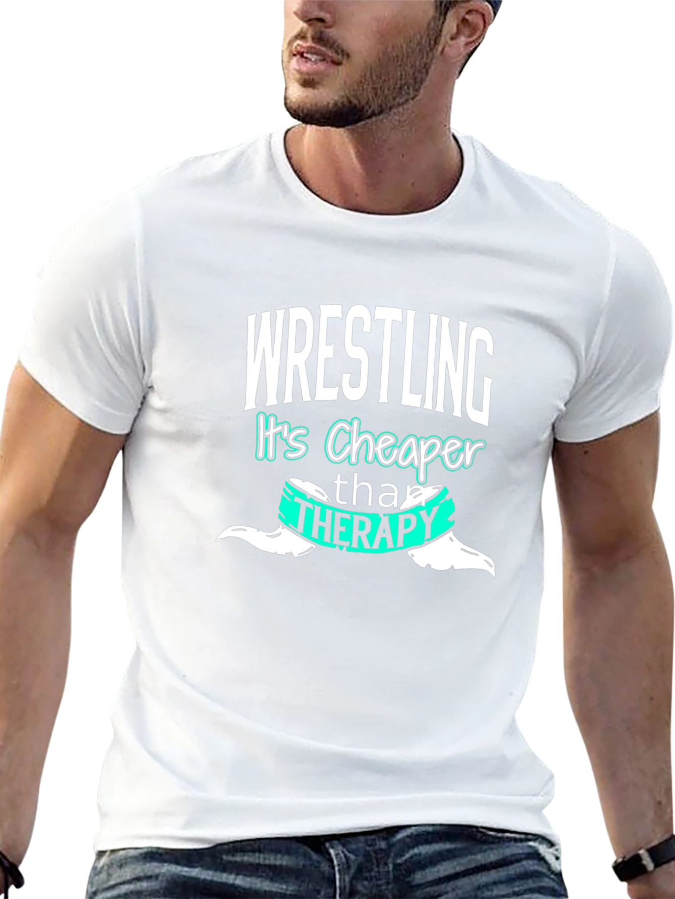 Wrestling Cheaper Than Therapy Graphic Tee