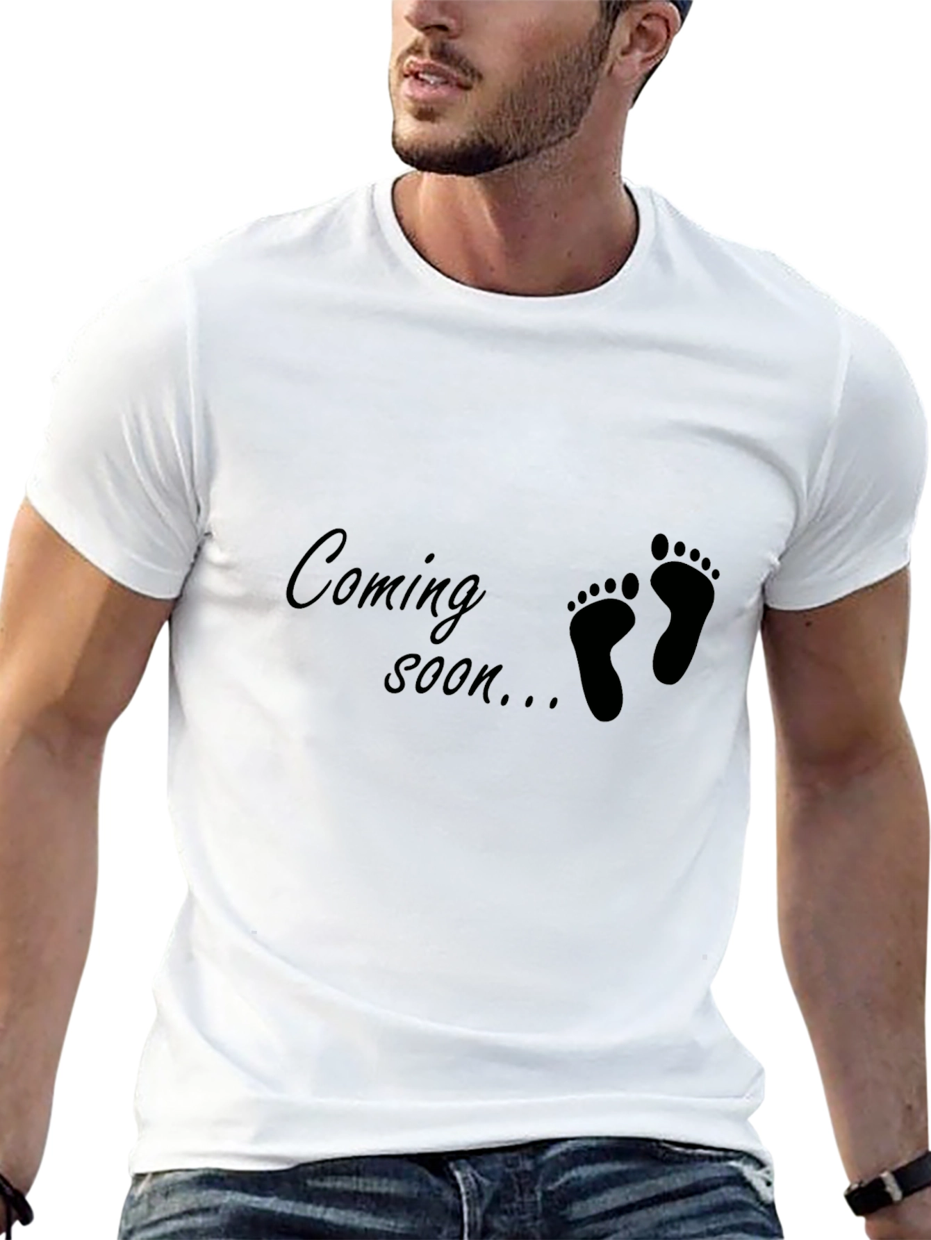 Coming Soon Baby Feet Graphic Tee - Unisex