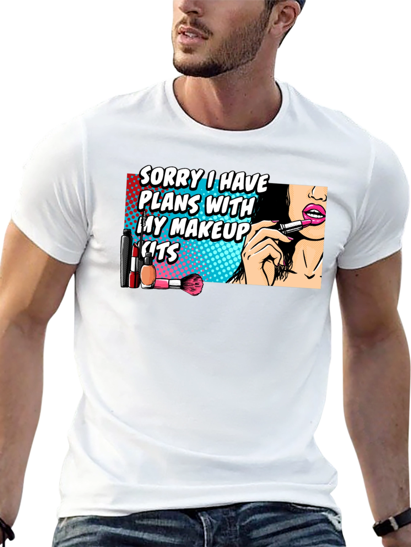 Makeup Plans T-Shirt - Fun Graphic Tee