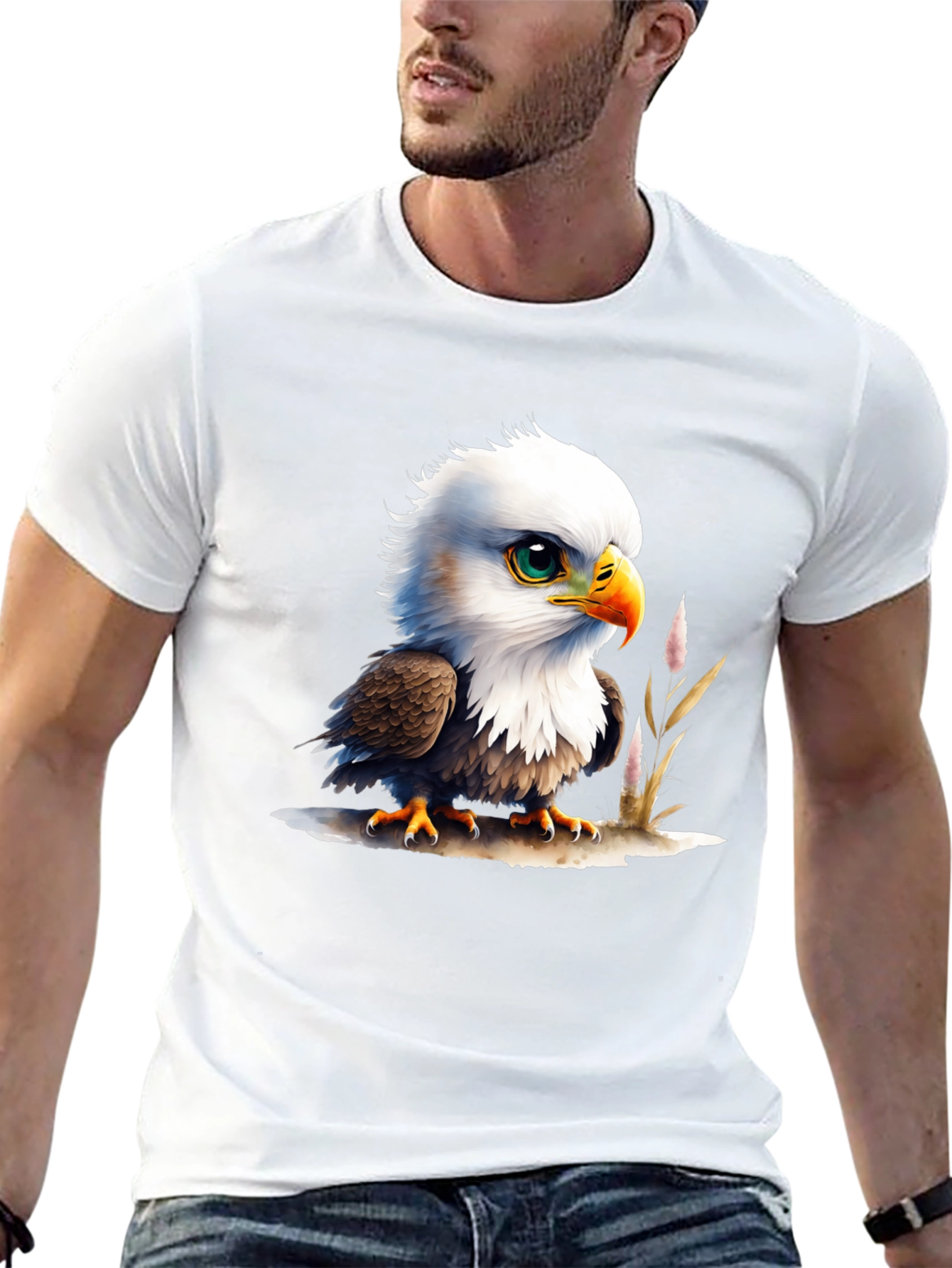 Bald Eagle Chick T-Shirt - Cute Graphic Tee