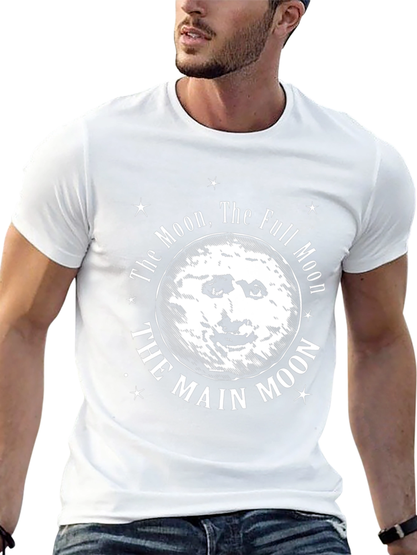 The Moon Graphic Print T-Shirt