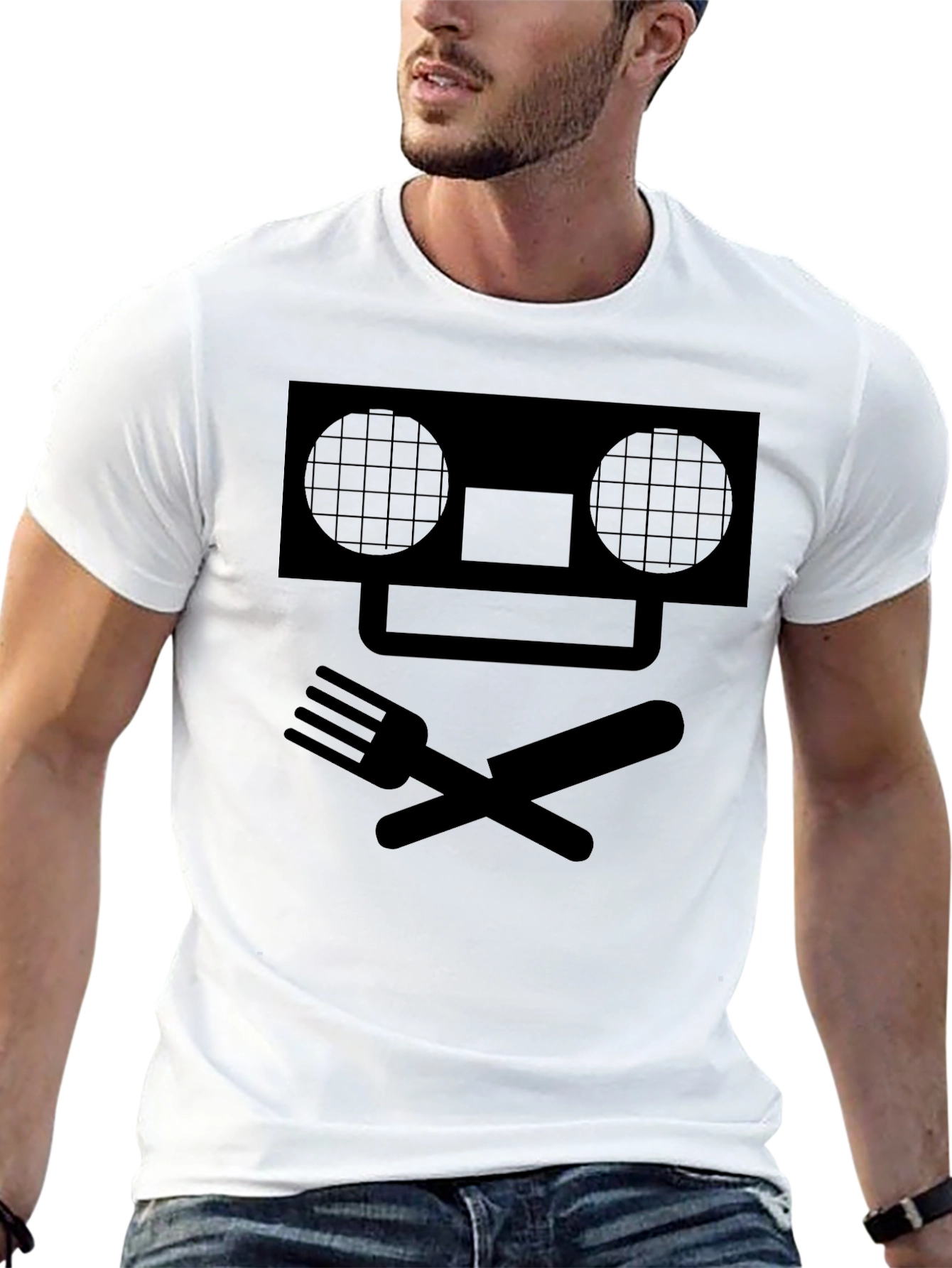 Skull and Crossbones Utensil T-Shirt