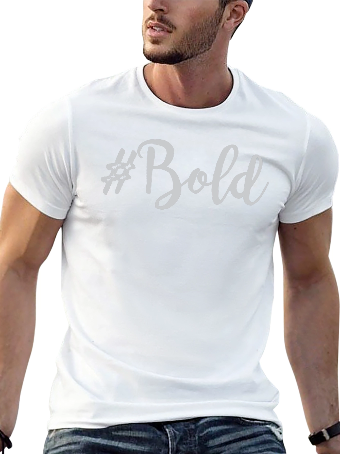 Bold Graphic Tee - Stylish Cotton Blend