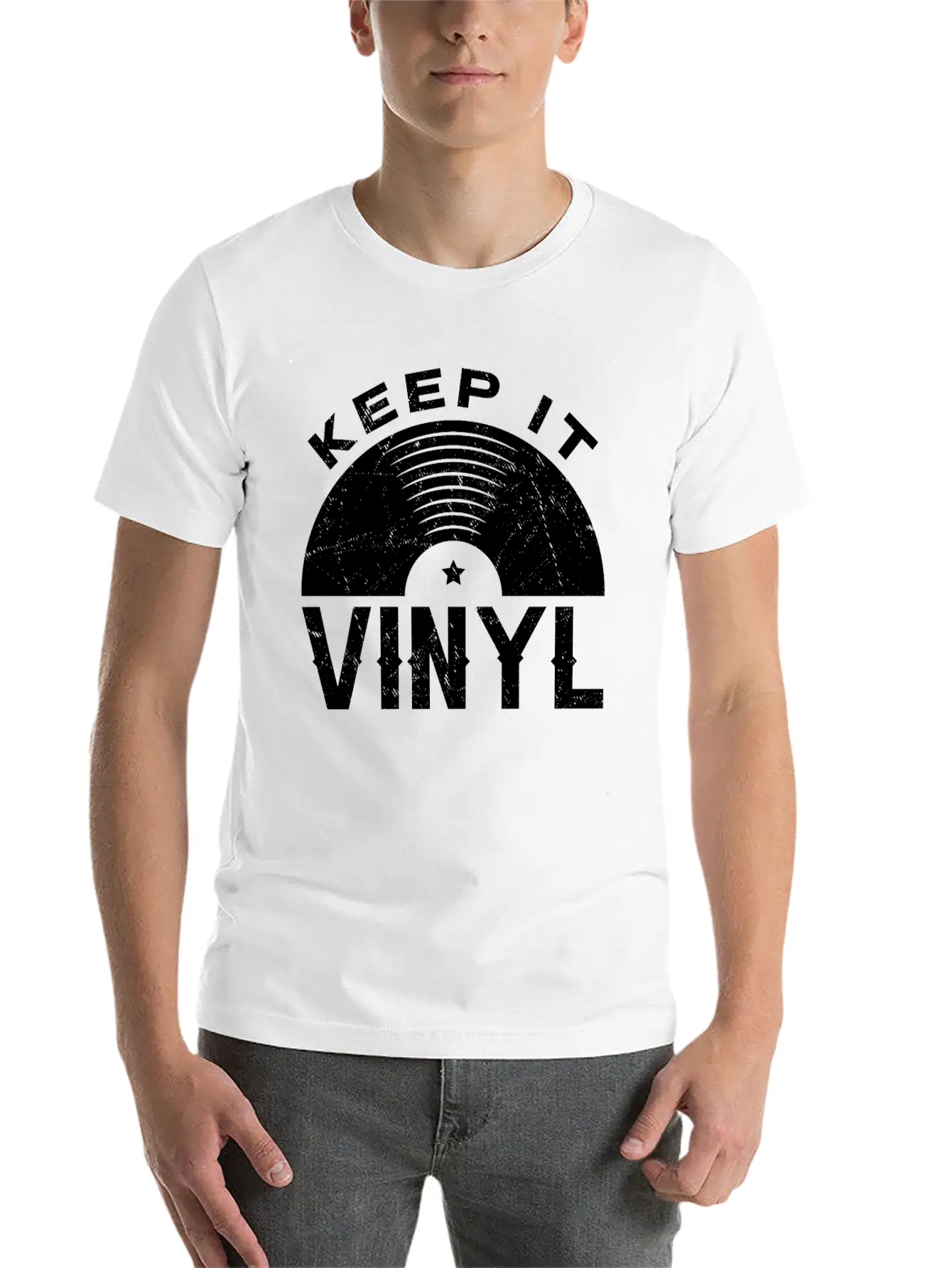 Vinyl Music DJ Record Men Unisex Casual T-Shirt – Clean Design For Daily Comfort