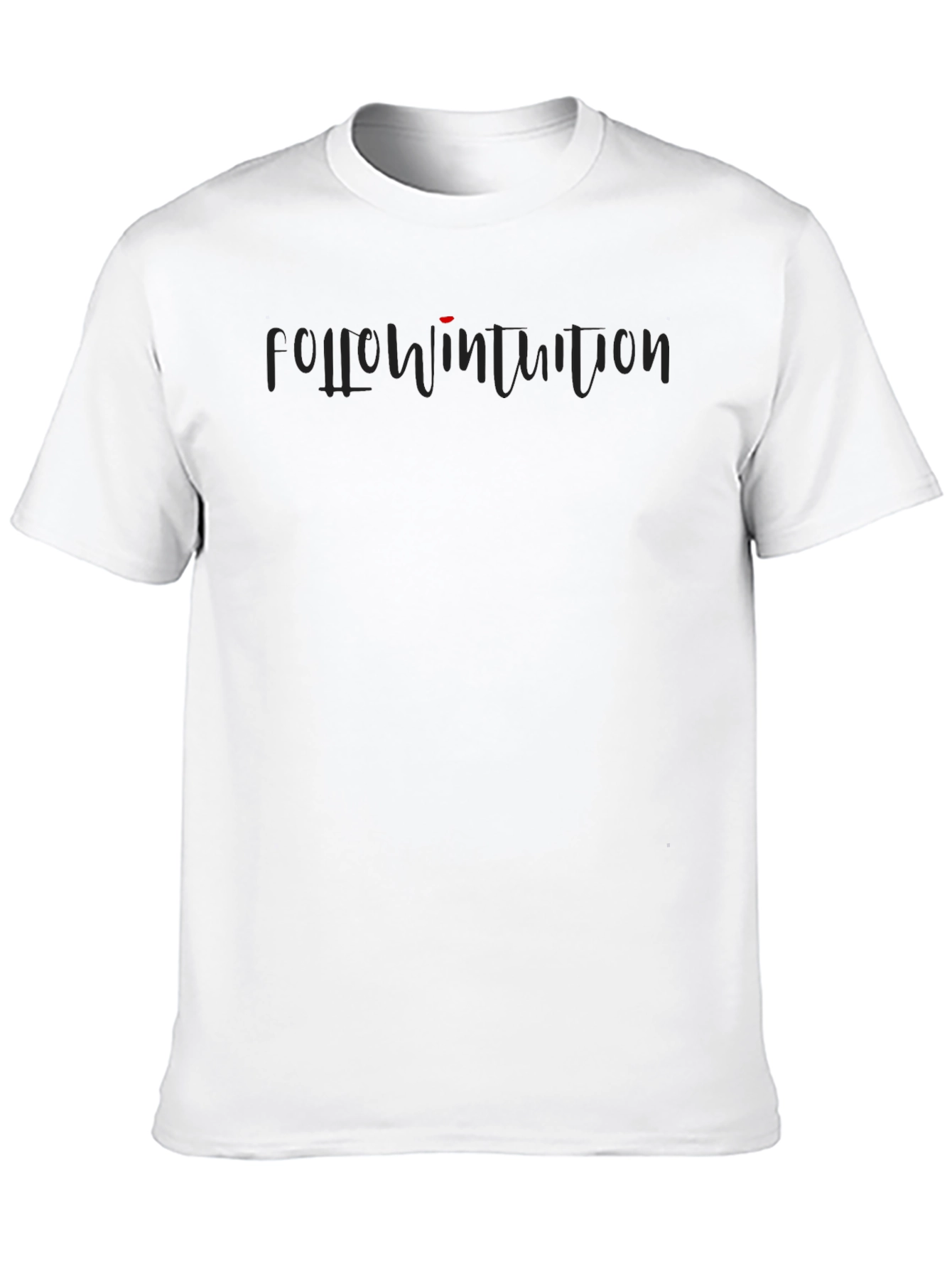 Follow Intuition Black Graphic T-Shirt