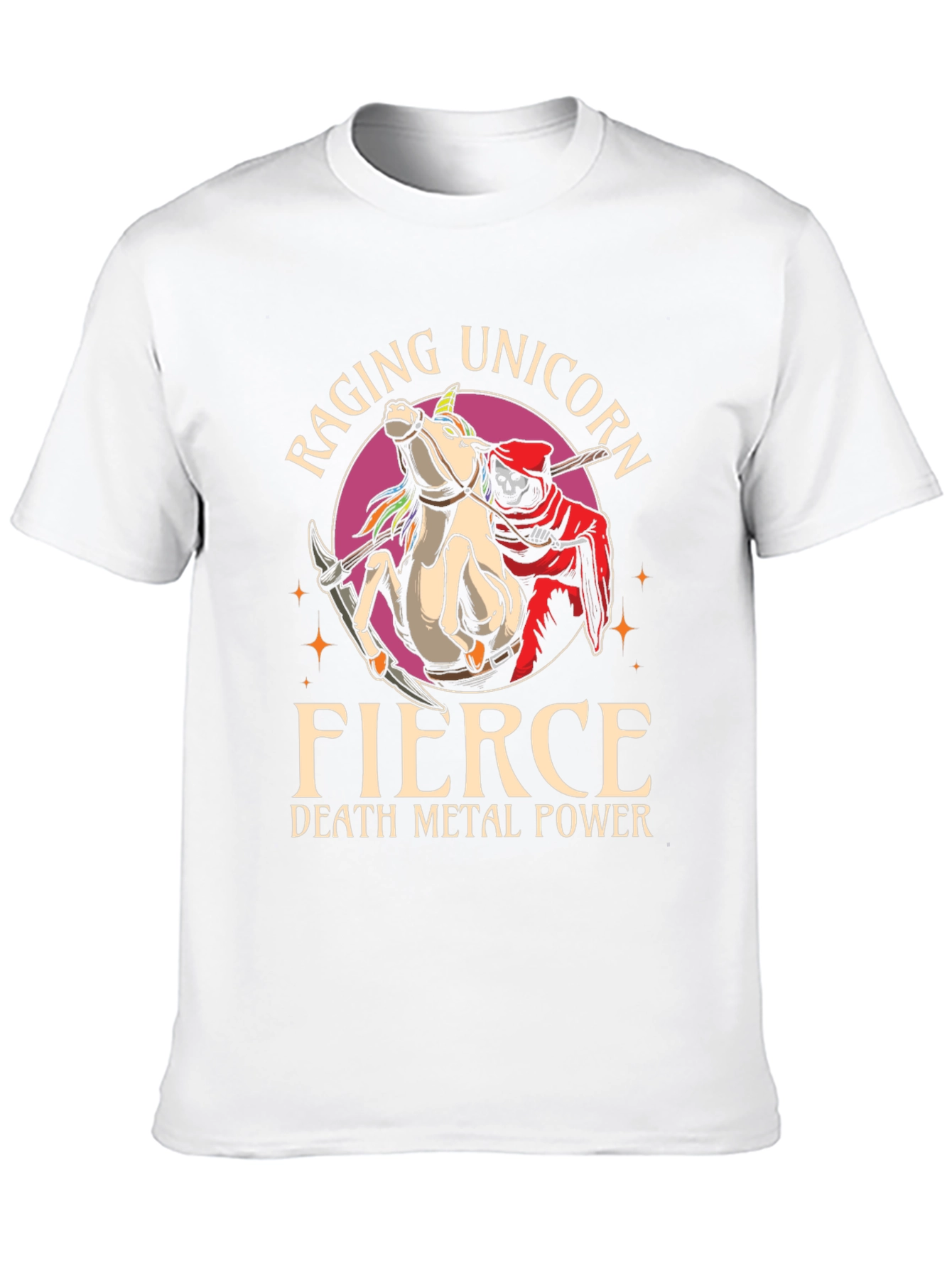 Raging Unicorn Death Metal T-Shirt