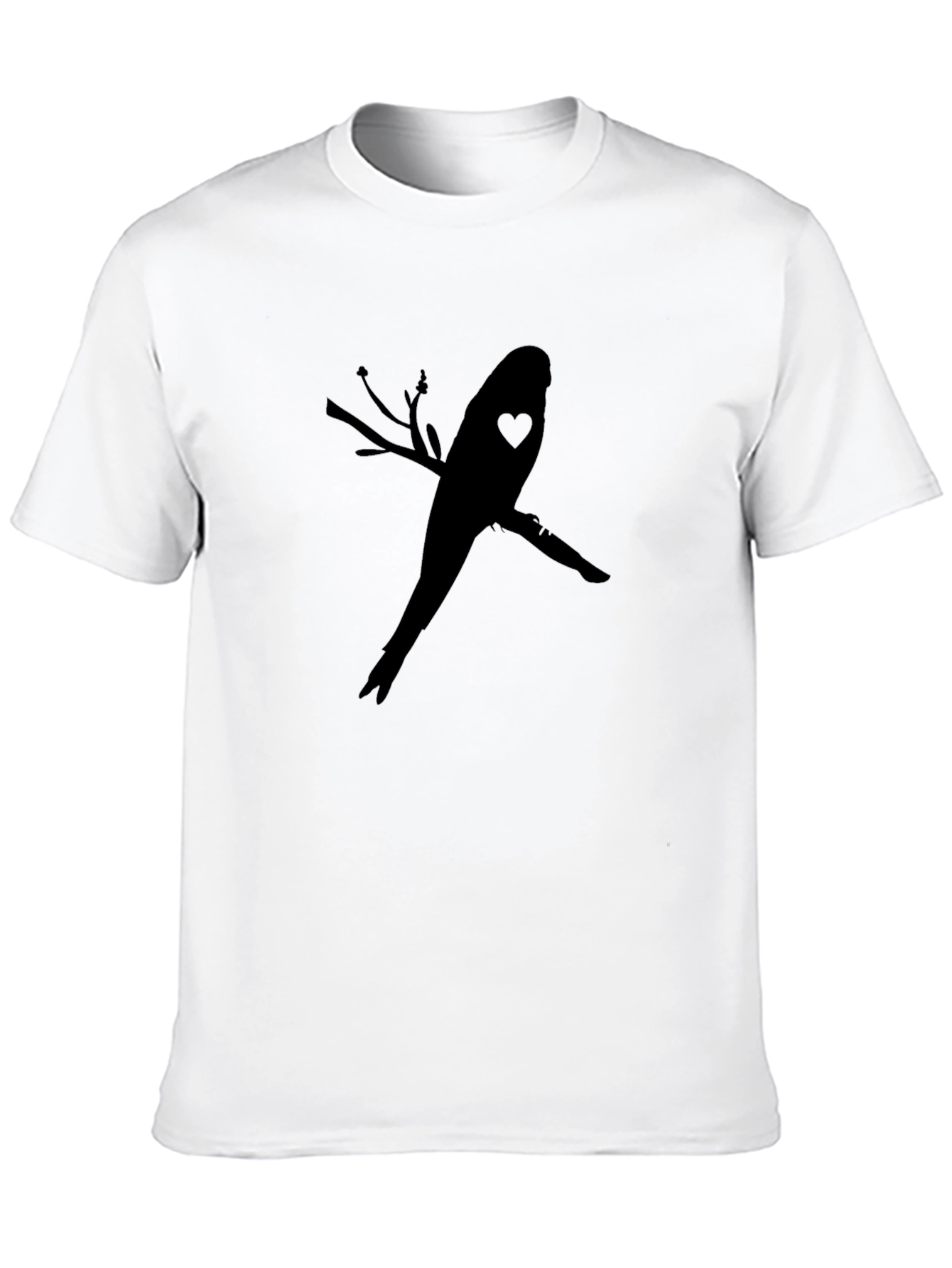 Parakeet Heart Branch Graphic Tee