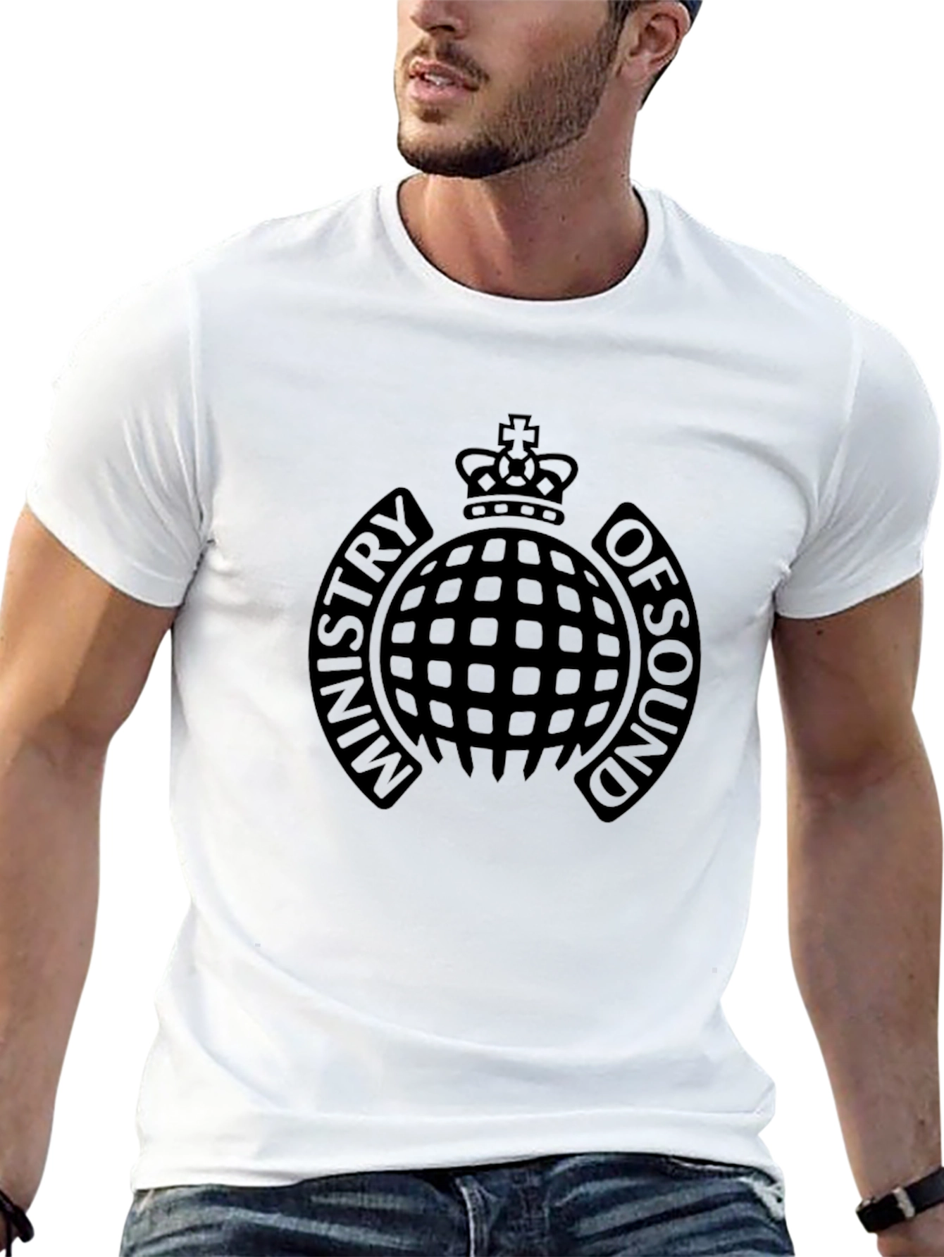 Ministry of Sound Black Graphic T-Shirt